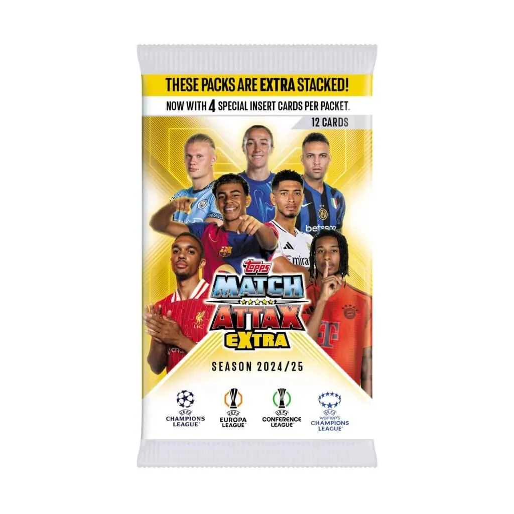 2024-25 Topps Match Attax Extra Champions League Cards BOX (24 Packs Each) - Image 2