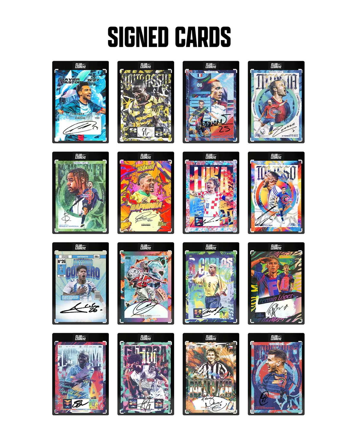 2025 Club Legacyz Icons Soccer 2nd Edition Trading Cards Hobby BOX (6 Packs Each) - Image 4