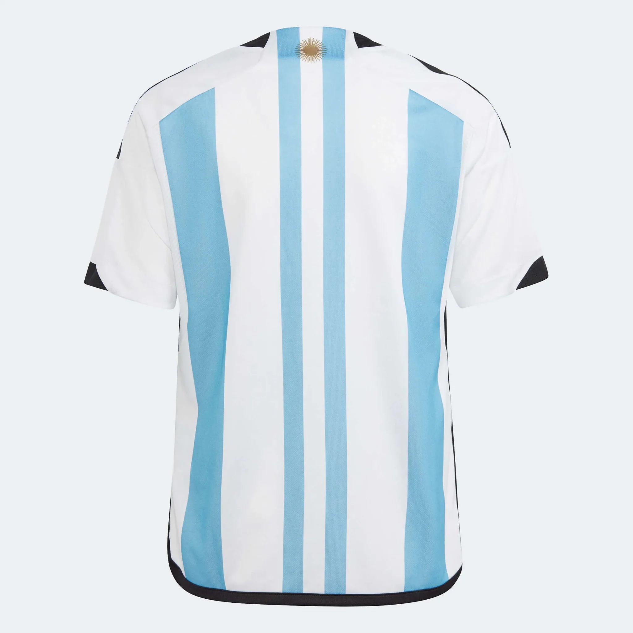 adidas 2022-23 Argentina Youth Home Jersey World Cup 3 Star - Image 2