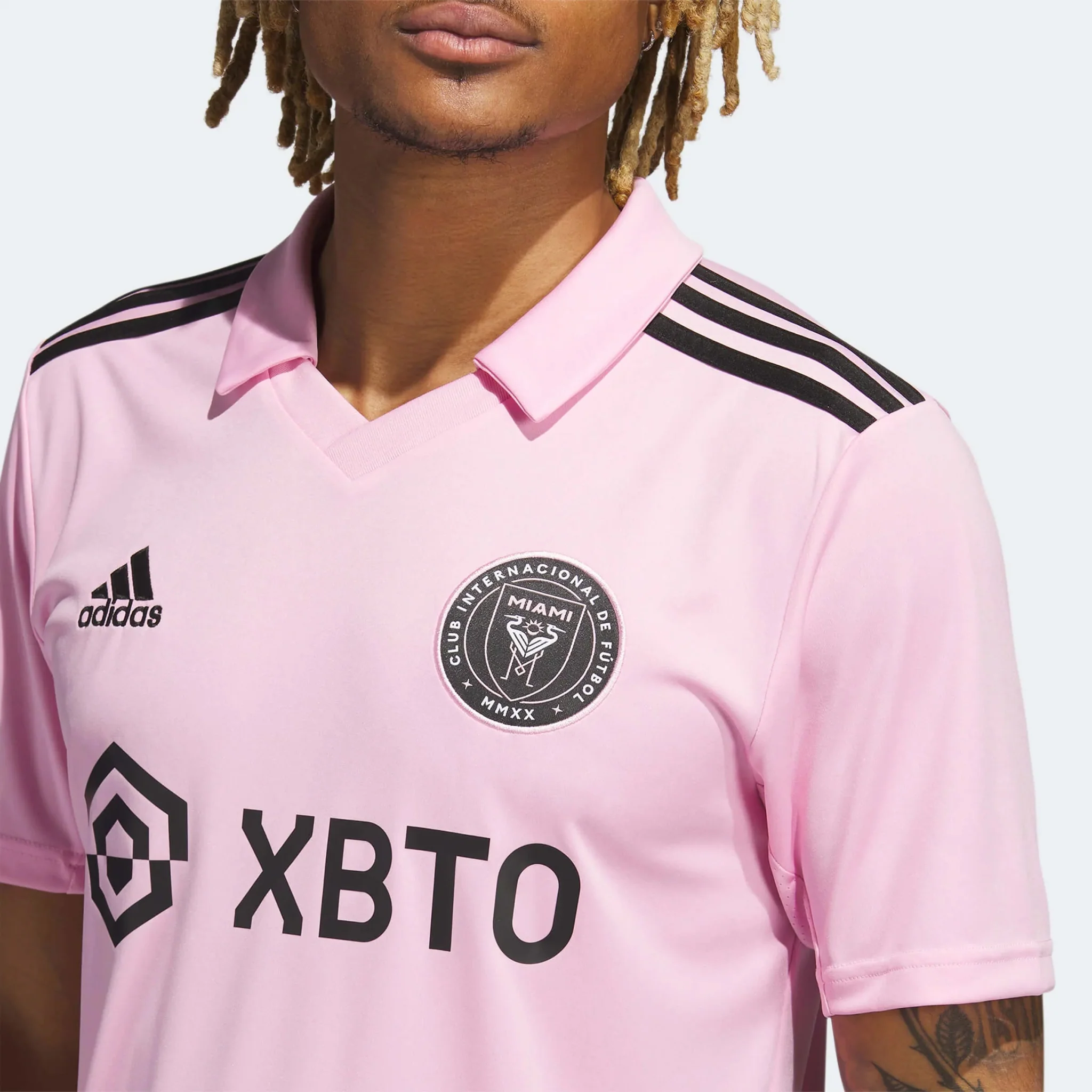 adidas 2022-23 Inter Miami Men's Messi #10 Stadium Home Jersey - Image 5