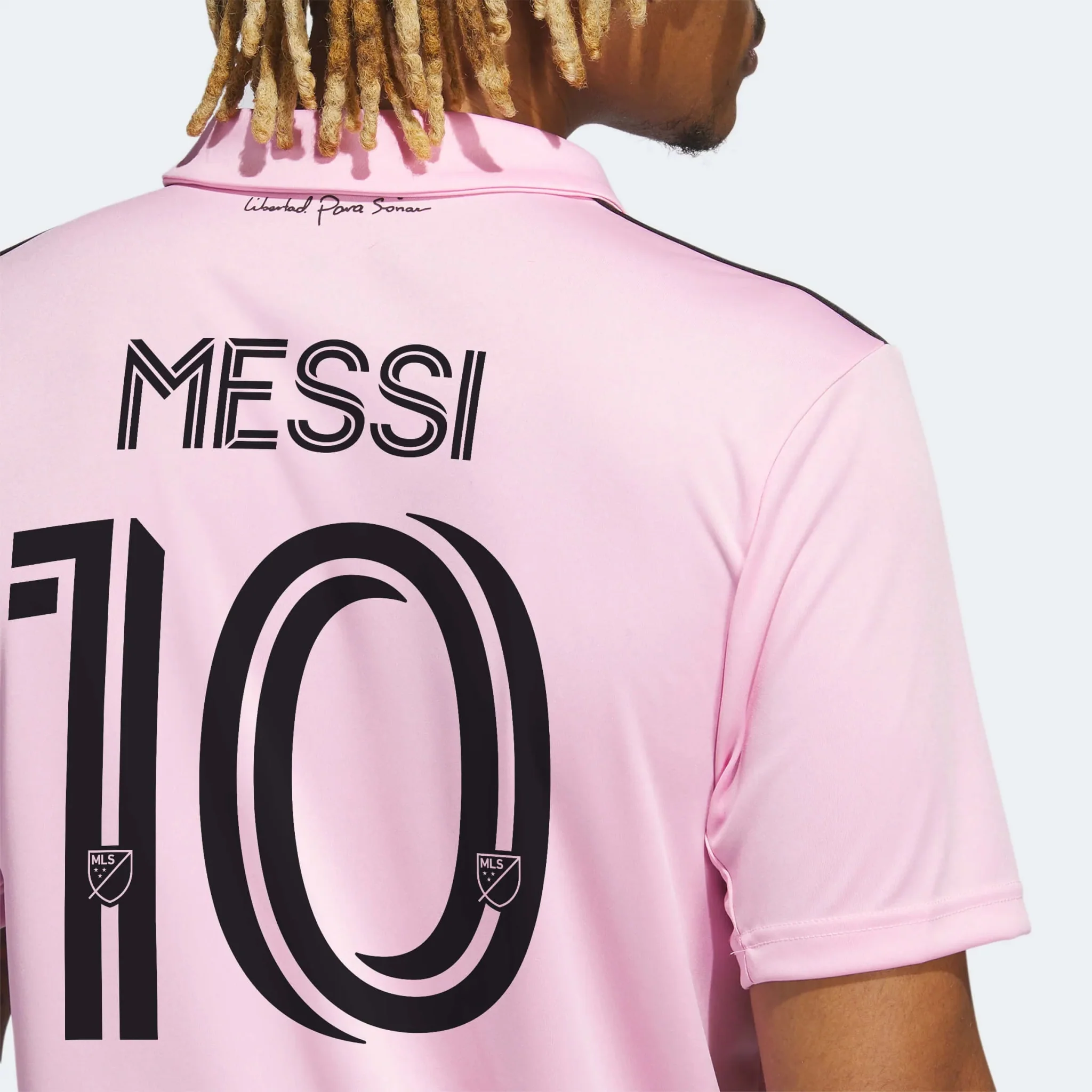 adidas 2022-23 Inter Miami Men's Messi #10 Stadium Home Jersey - Image 6