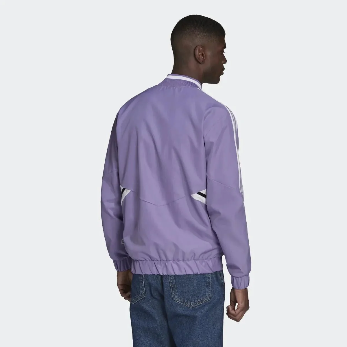 adidas 2022-23 Real Madrid Anthem Jacket - Magic Lilac - Image 3