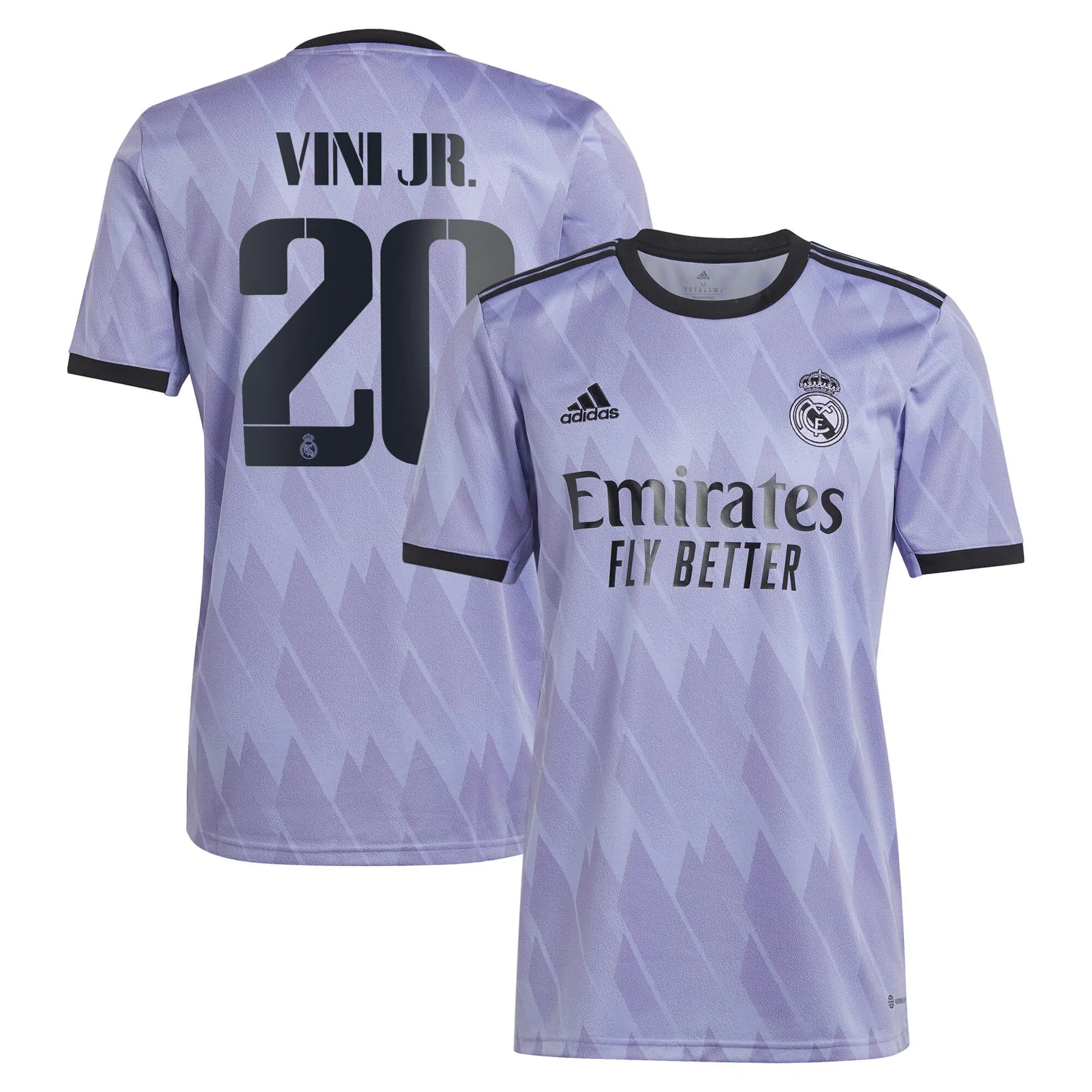 adidas 2022-23 Real Madrid Away Jersey - Light Purple - Image 2