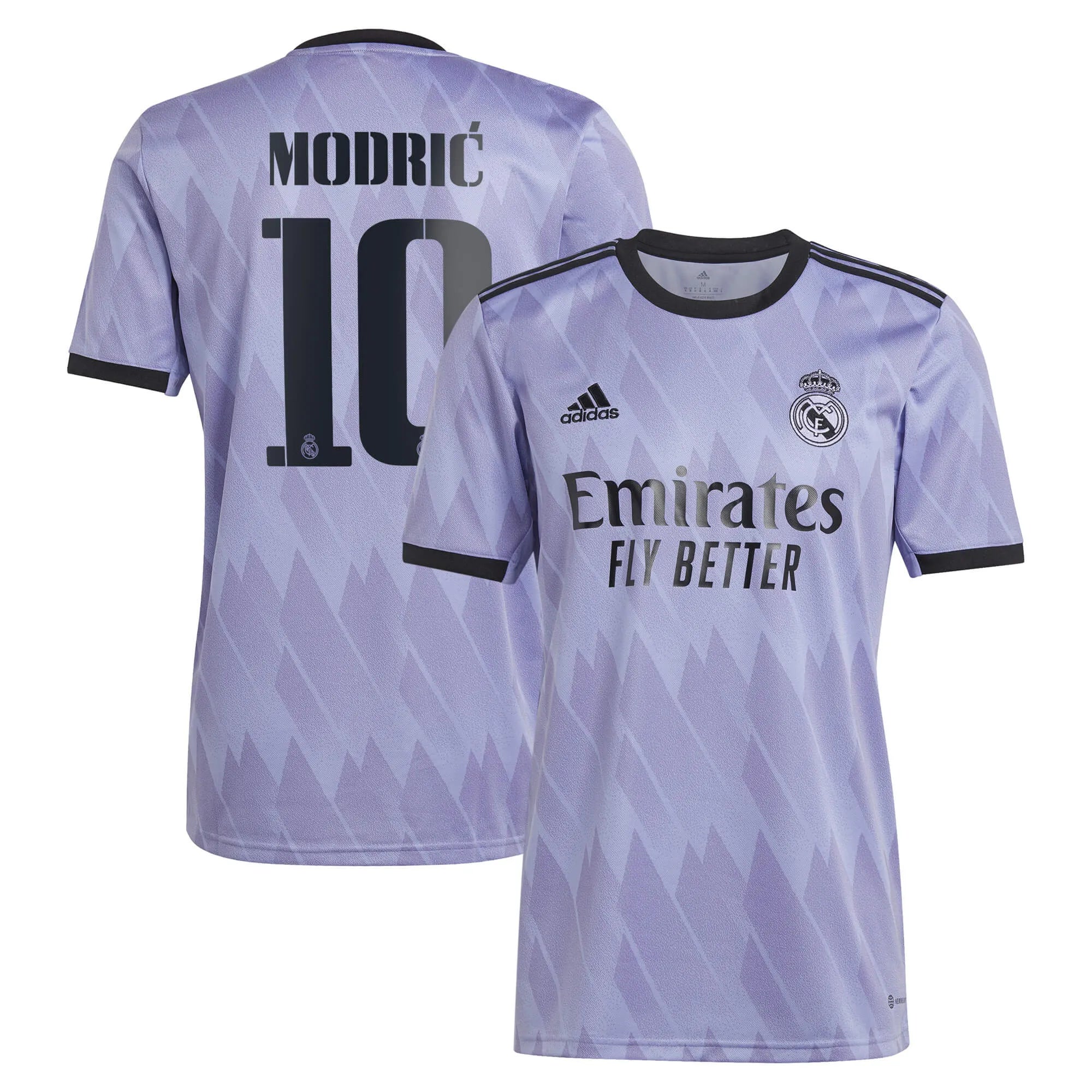 adidas 2022-23 Real Madrid Away Jersey - Light Purple - Image 4
