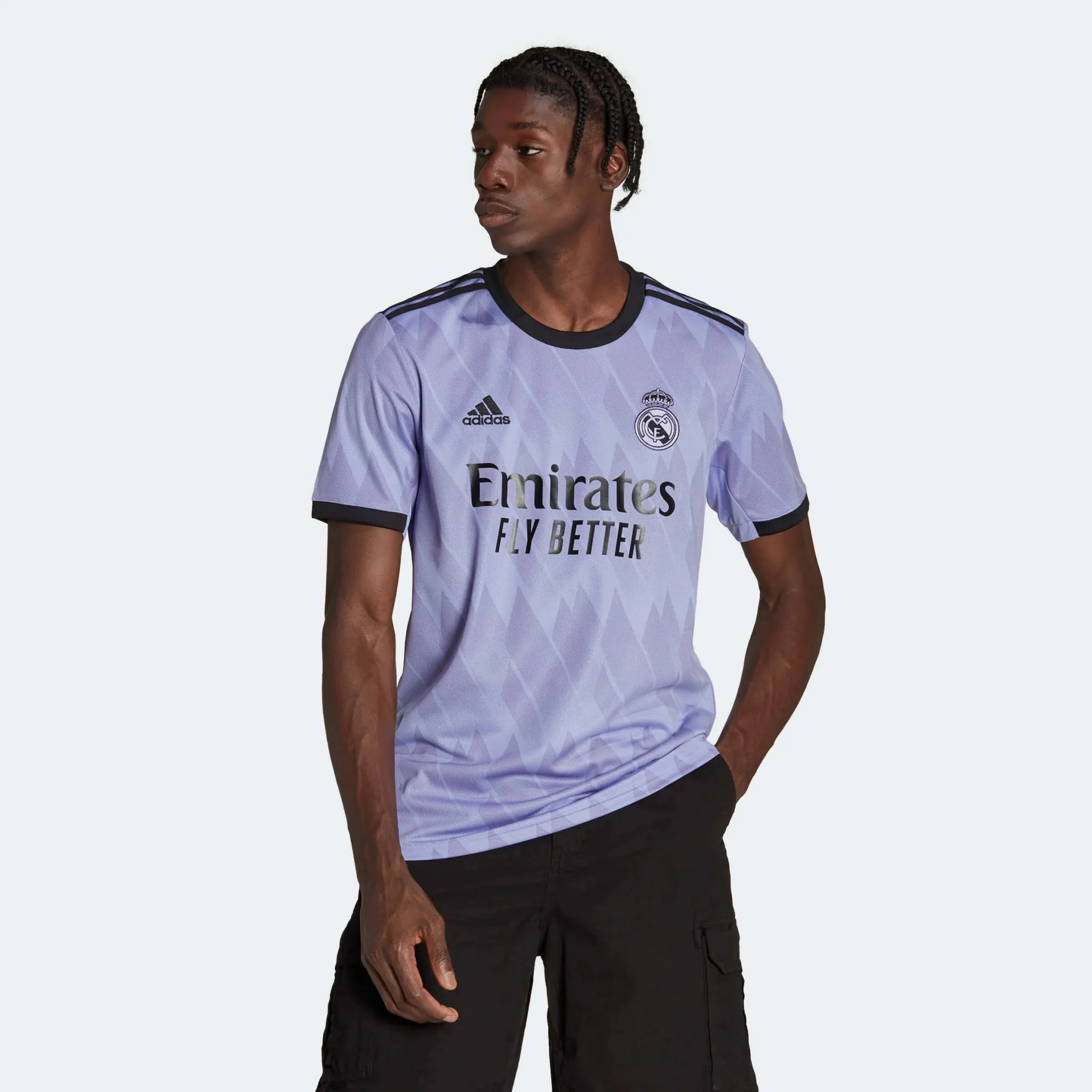 adidas 2022-23 Real Madrid Away Jersey - Light Purple - Image 9