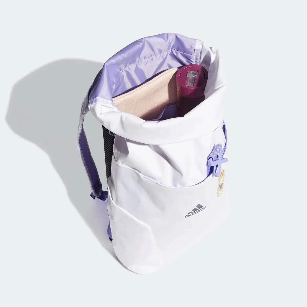 adidas 2022-23 Real Madrid Backpack - White-Purple - Image 4