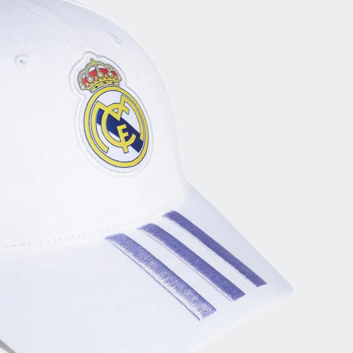 adidas 2022-23 Real Madrid Baseball Cap - White-Purple - Image 3