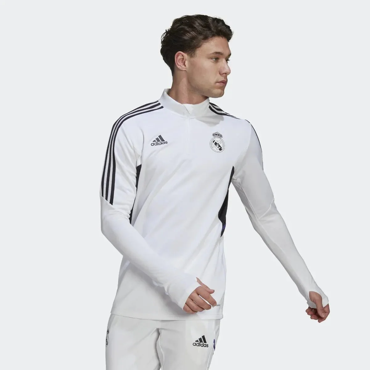 adidas 2022-23 Real Madrid Condivo 22 Training Top - White - Image 2
