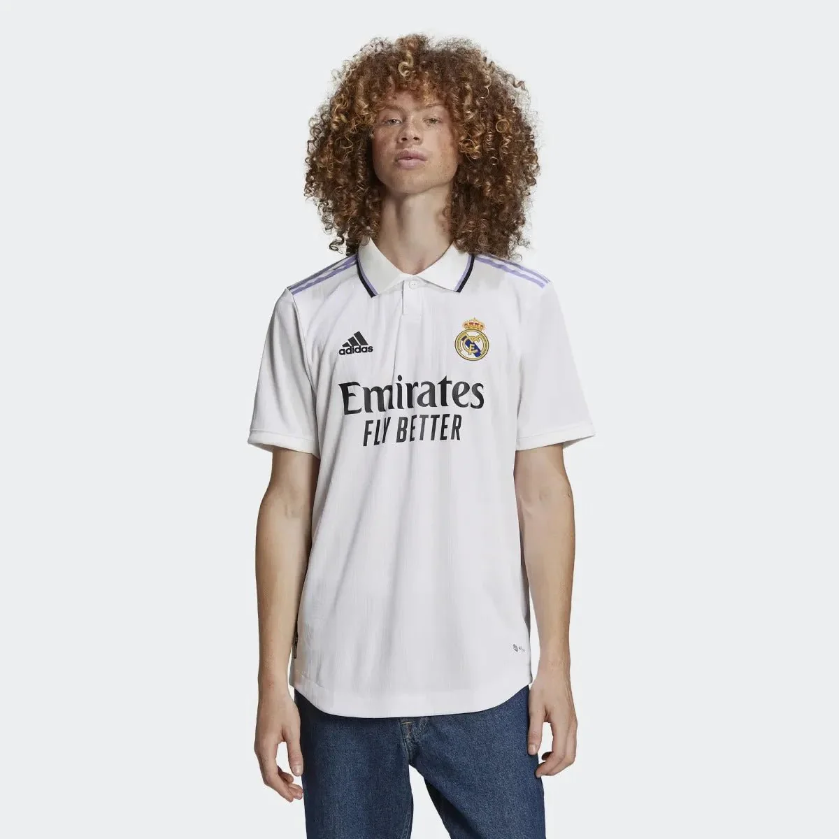adidas 2022-23 Real Madrid Home Jersey Authentic - White - Image 3