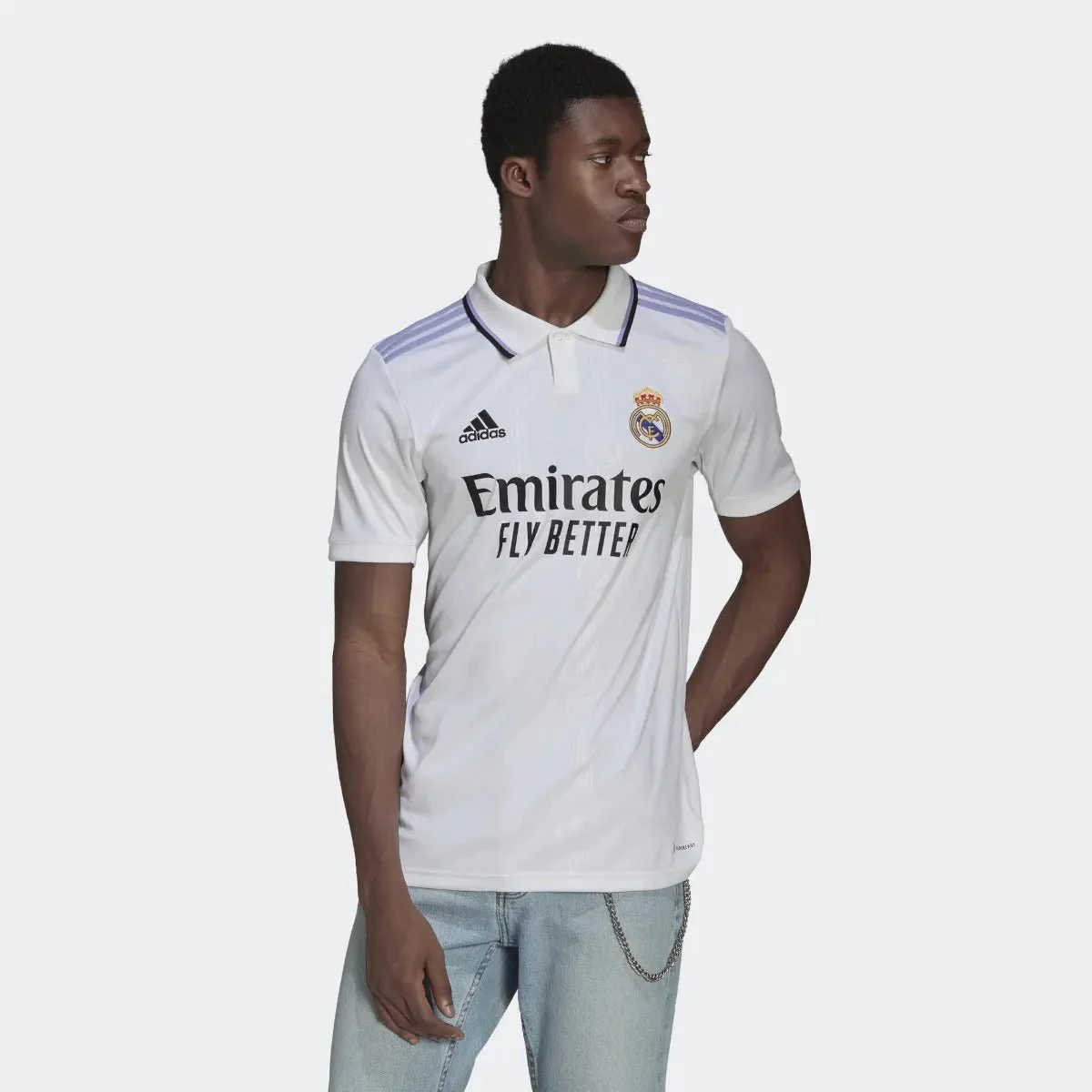 adidas 2022-23 Real Madrid Home Jersey - White - Image 7