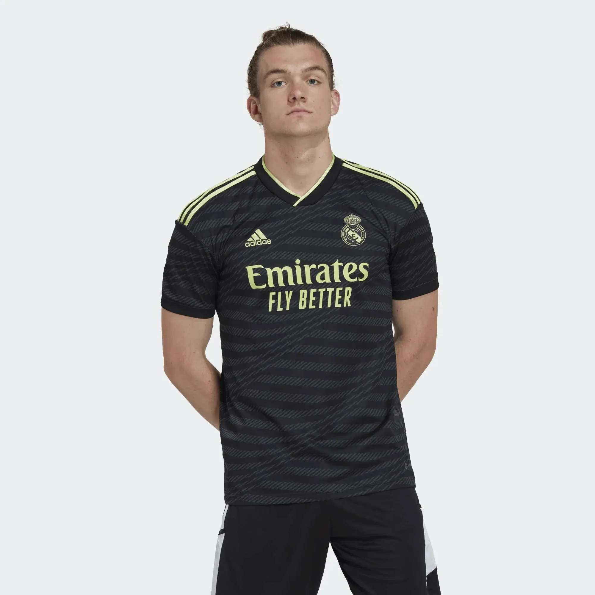 adidas 2022-23 Real Madrid Third Jersey - Black - Image 6