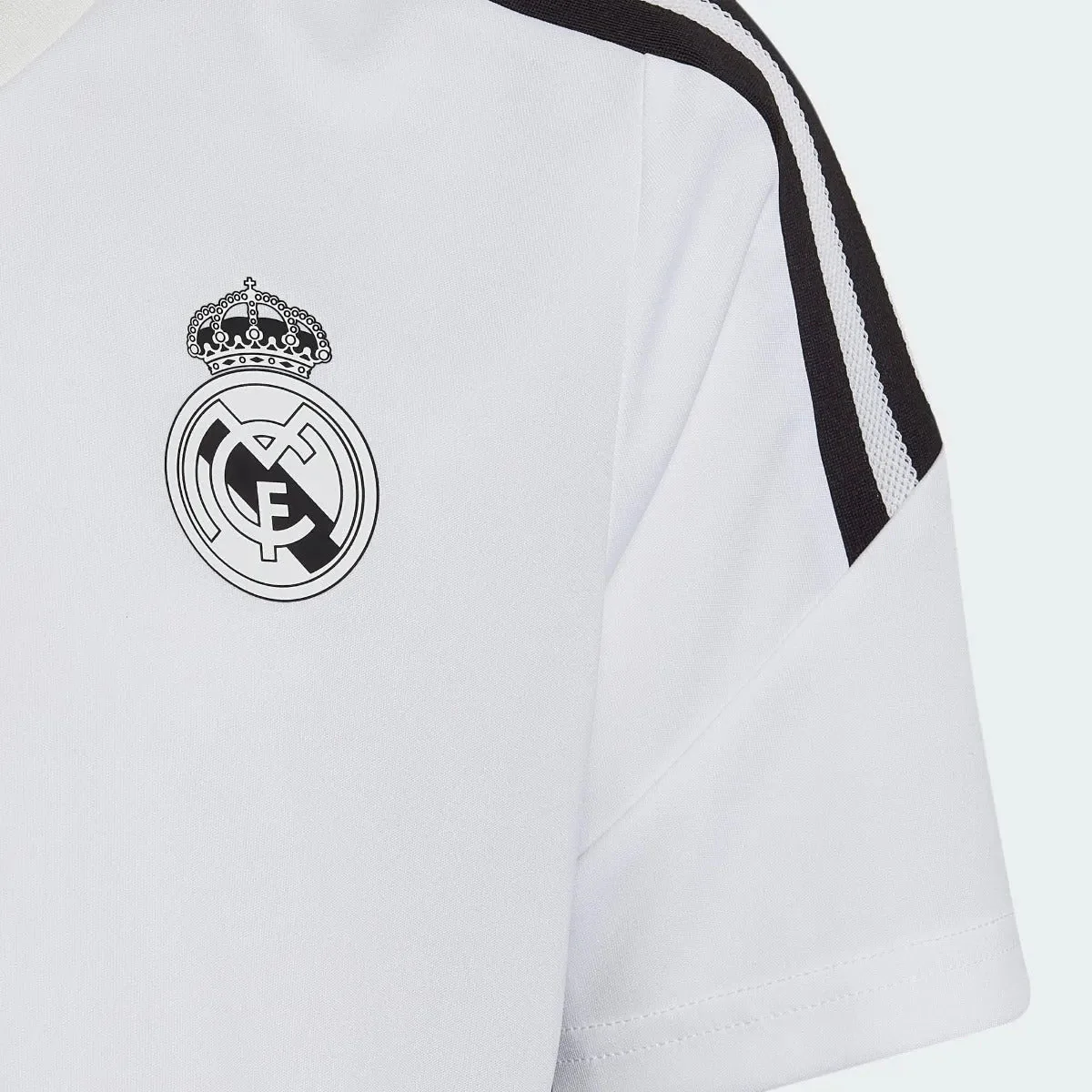 adidas 2022-23 Real Madrid Youth Training Jersey - White - Image 3