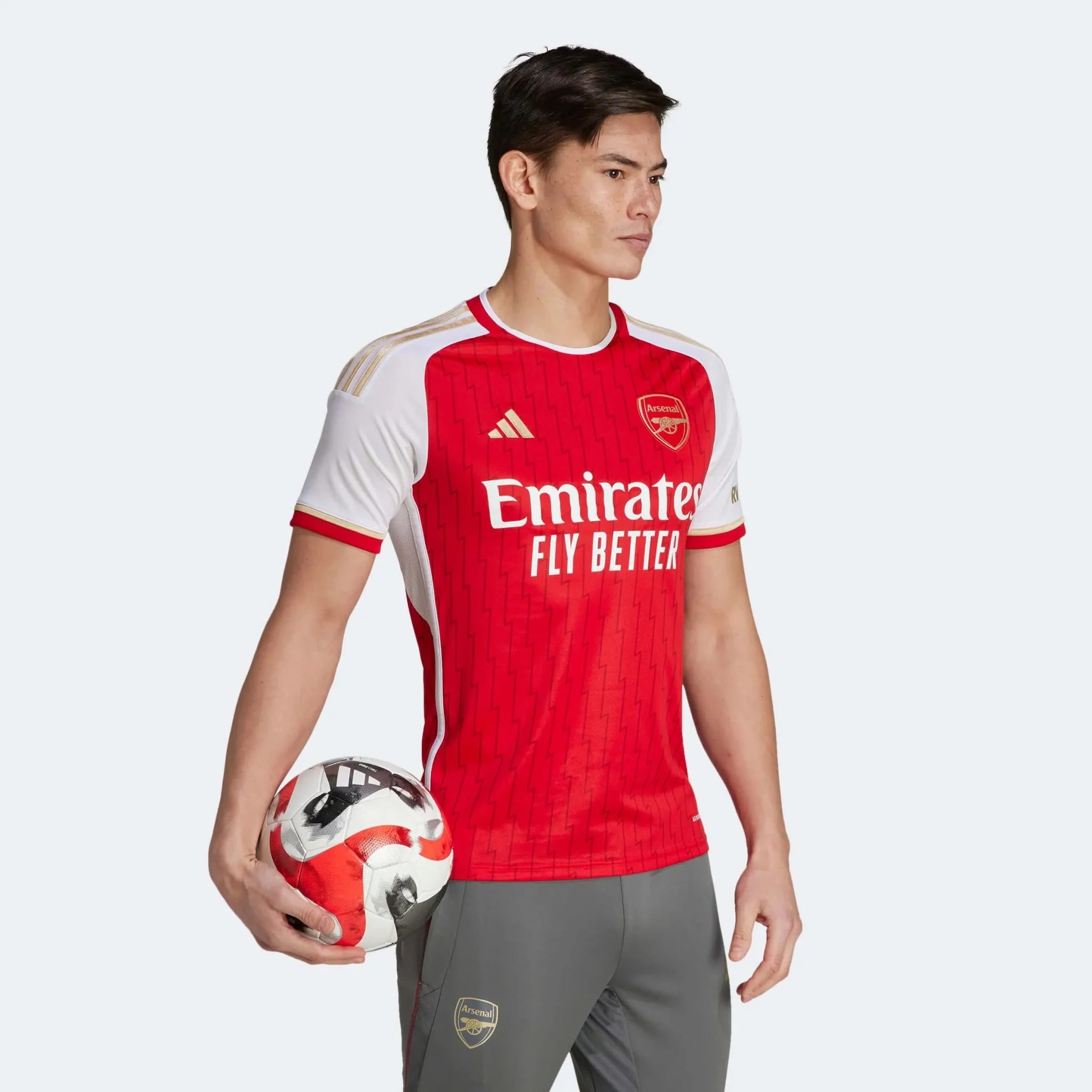 adidas 2023-24 Arsenal Men's Stadium Home Jersey - Image 10