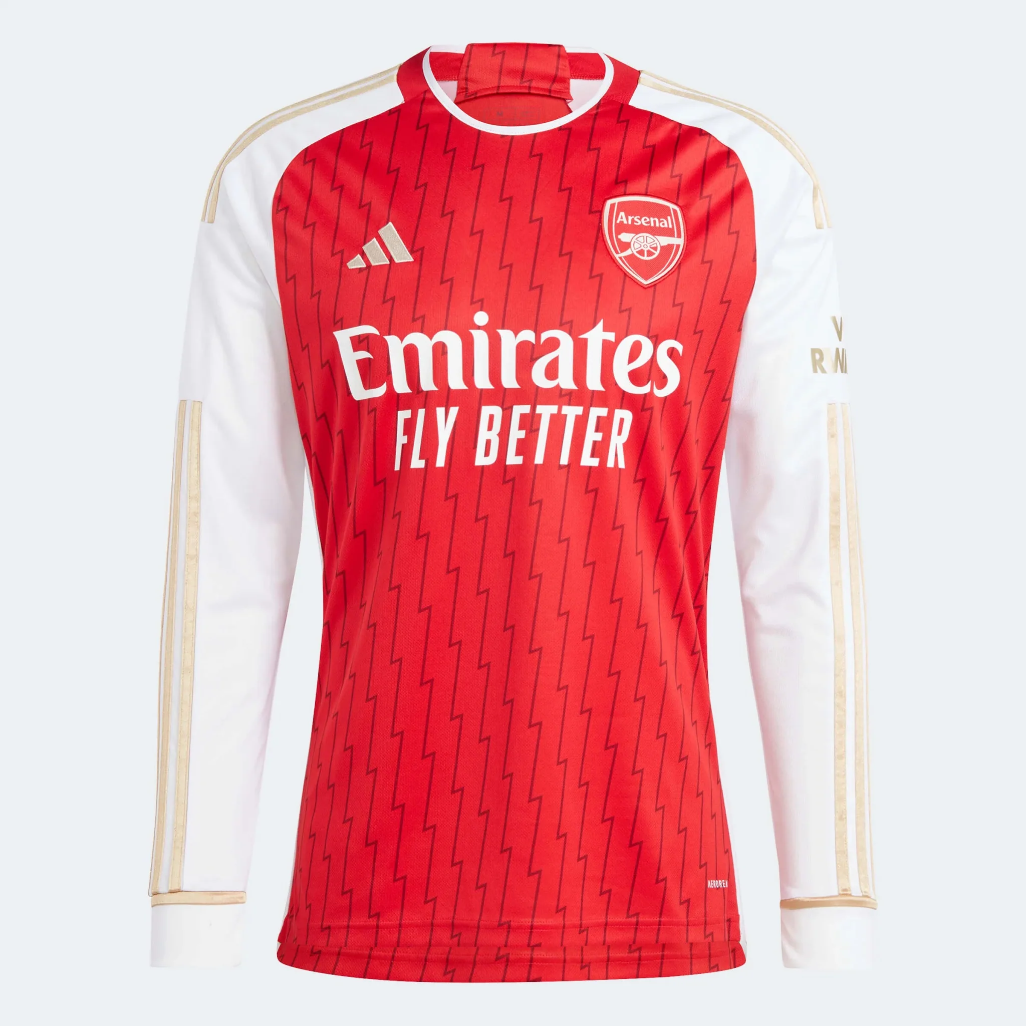 adidas 2023-24 Arsenal Men's Stadium Home Long-Sleeve Jersey - Image 2