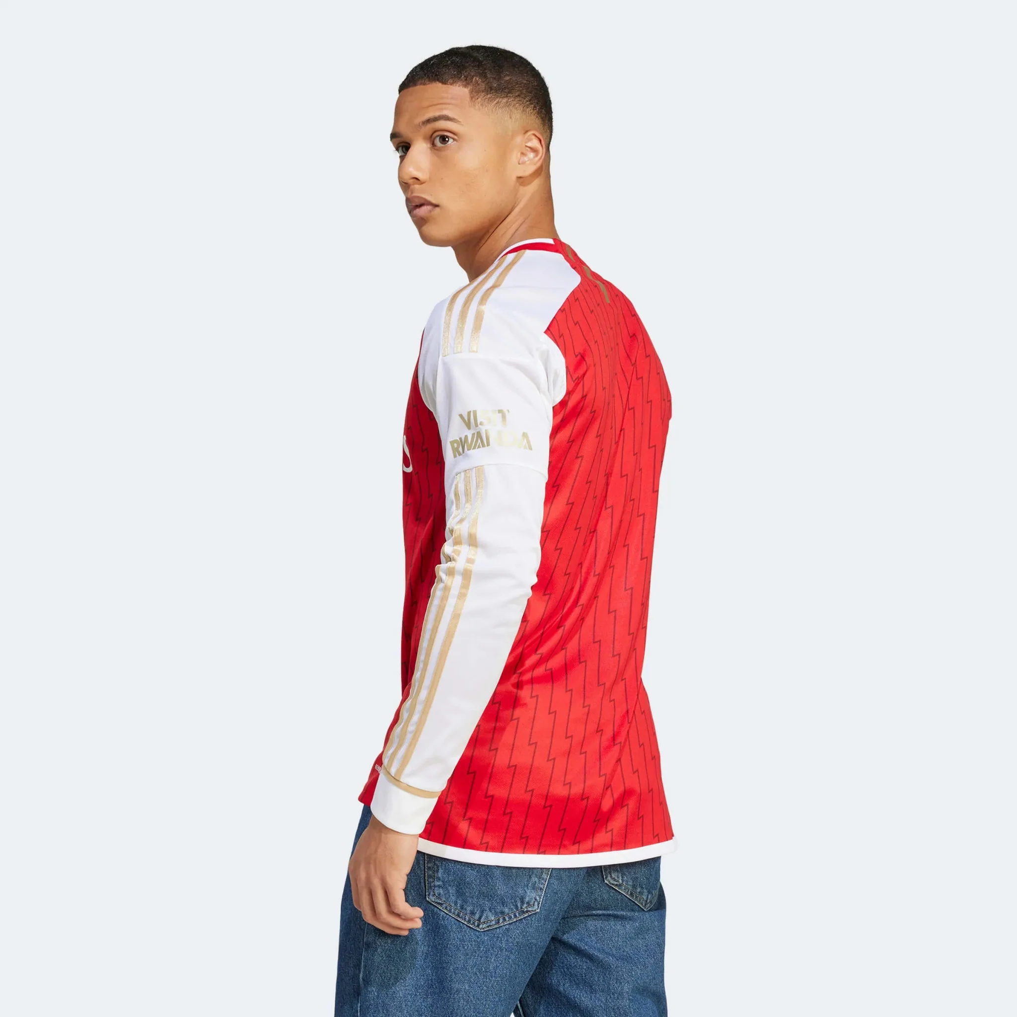 adidas 2023-24 Arsenal Men's Stadium Home Long-Sleeve Jersey - Image 5