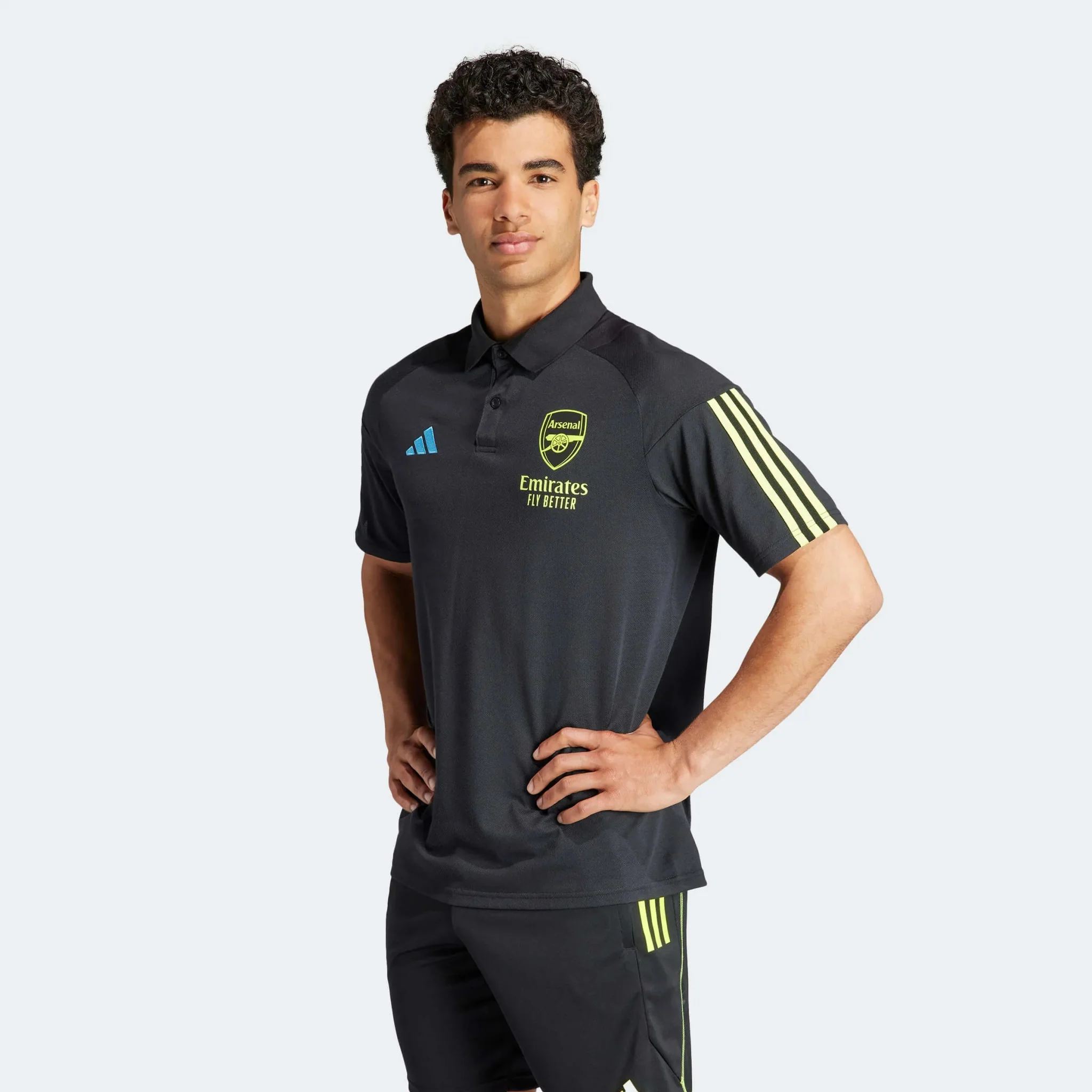 adidas 2023-24 Arsenal Men's Training Polo Shirt - Image 2