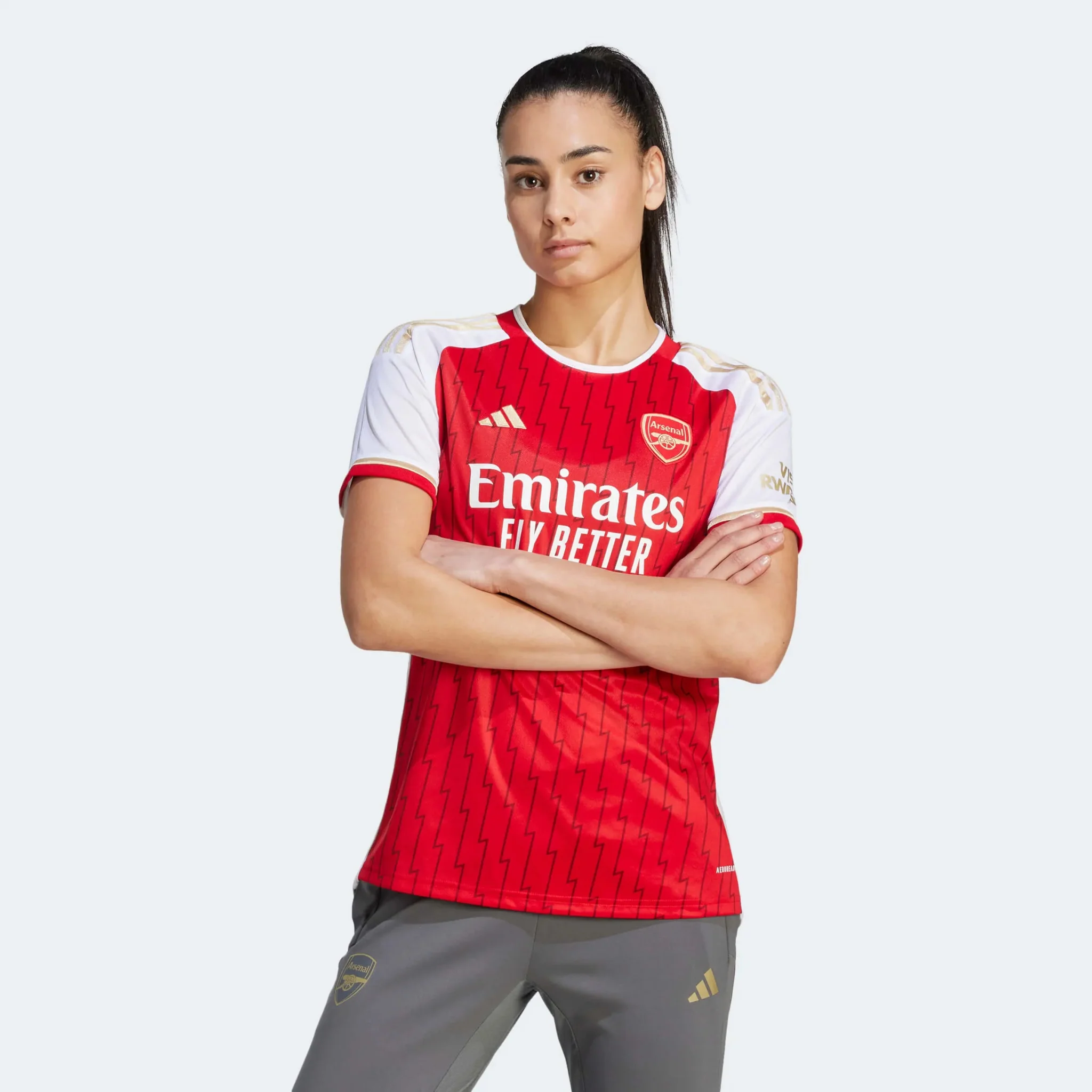 adidas 2023-24 Arsenal Women's Stadium Home Jersey - Image 3