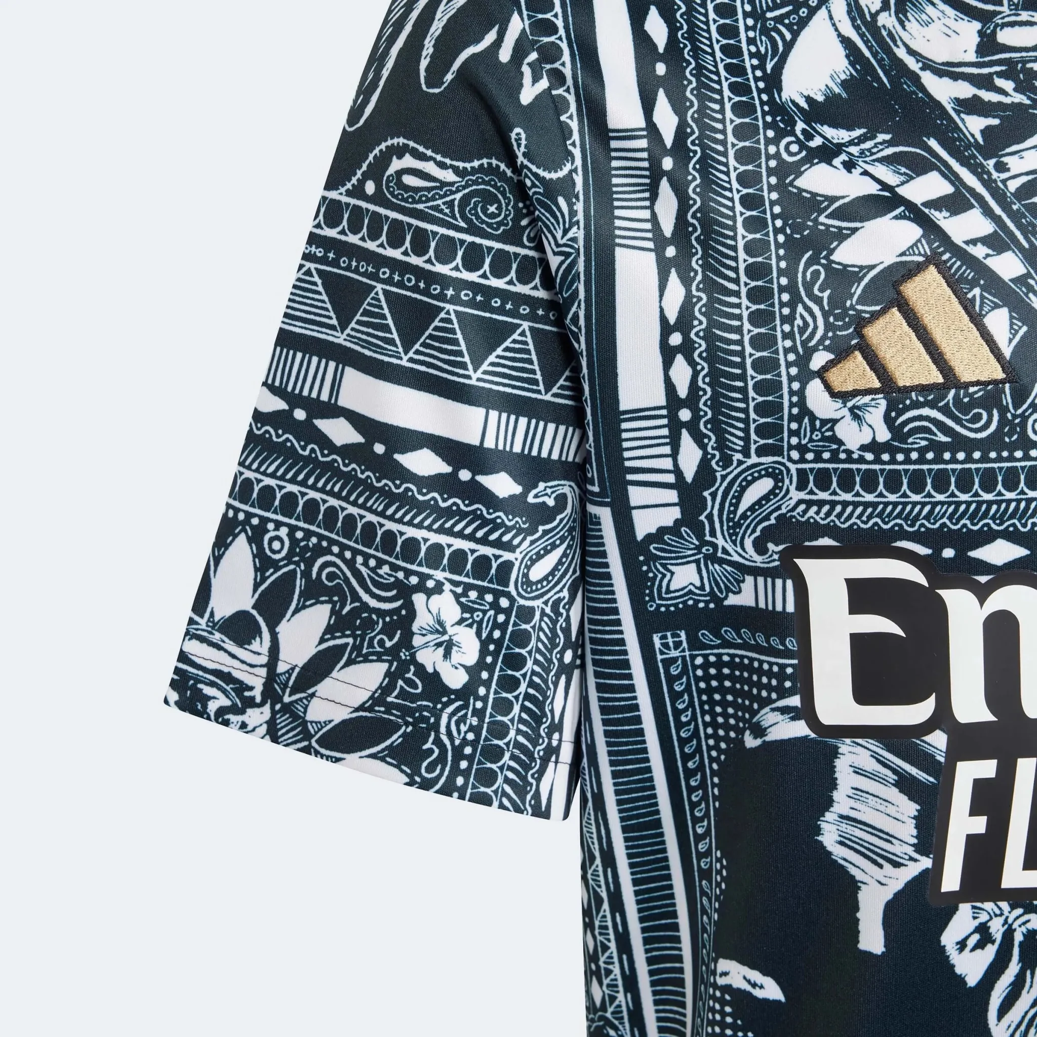 adidas 2023-24 Arsenal Ian Wright Youth Pre-Match Jersey - Image 4