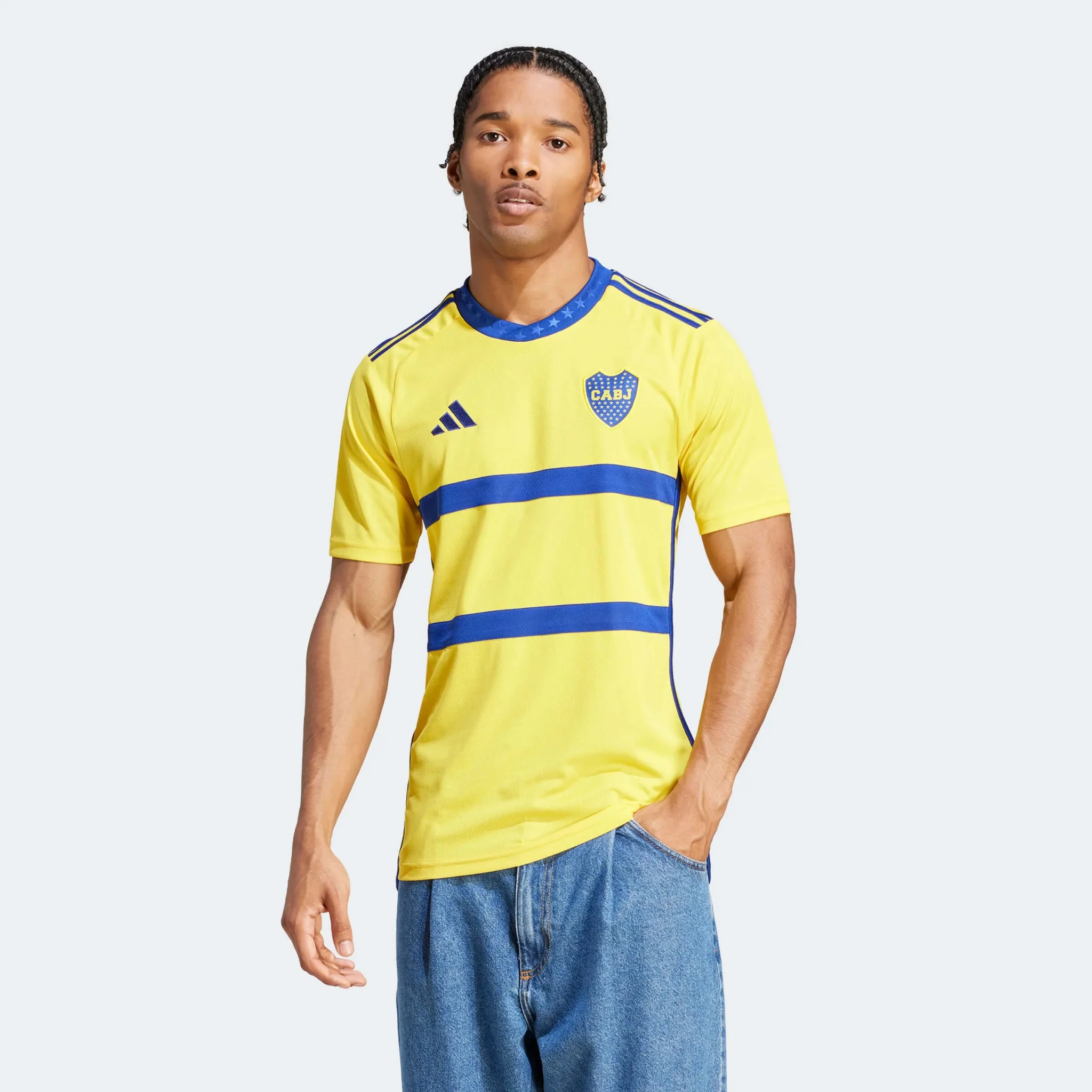 adidas 2023-24 Boca Juniors Men's Stadium Away Jersey - Image 3