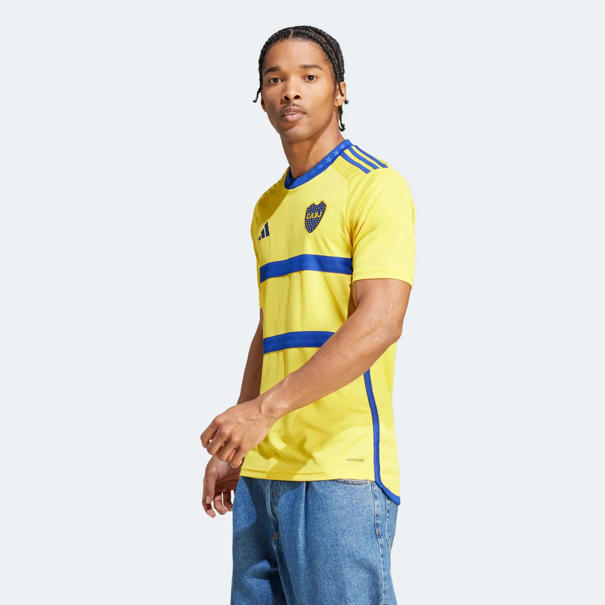 adidas 2023-24 Boca Juniors Men's Stadium Away Jersey - Image 4