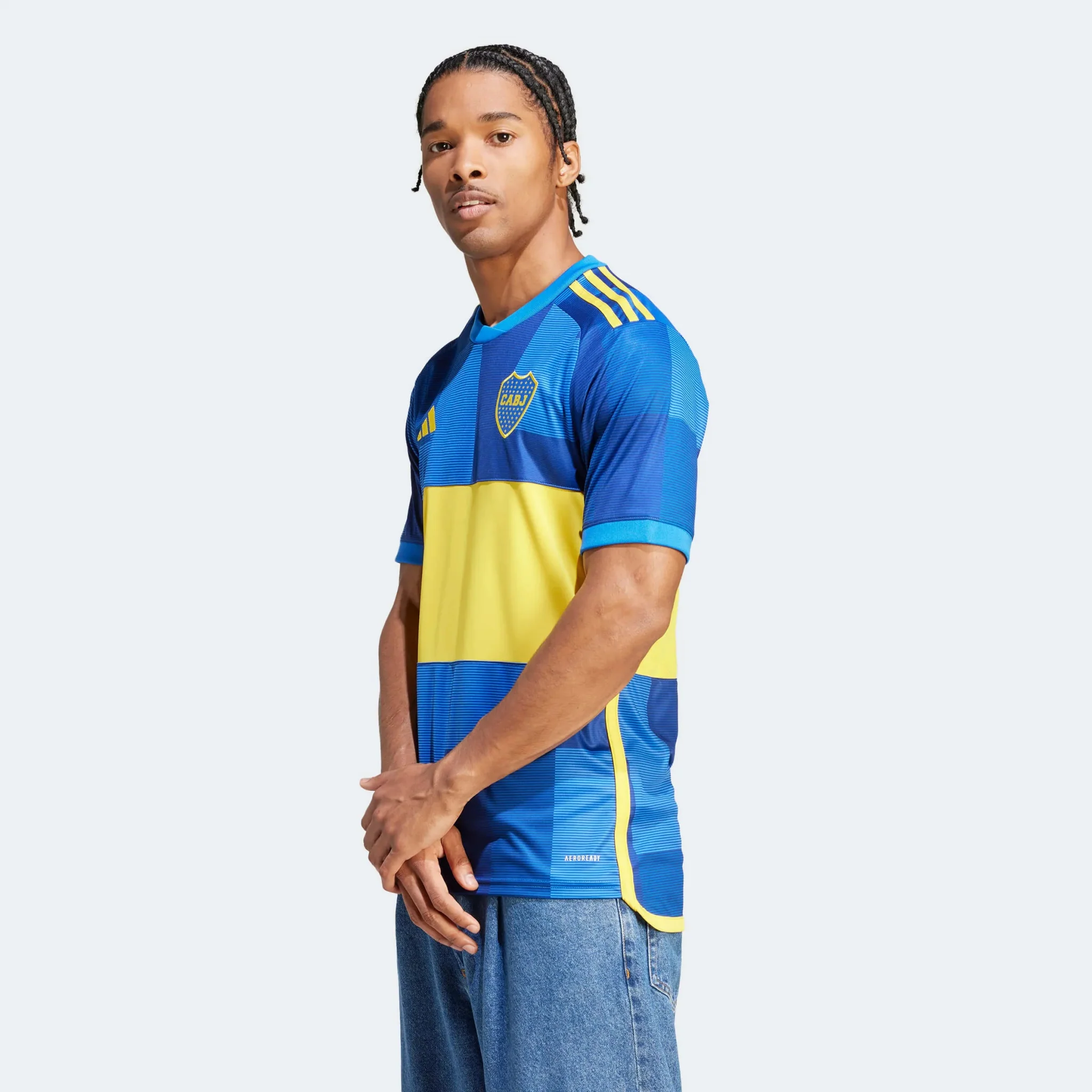 adidas 2023-24 Boca Juniors Men's Stadium Home Jersey - Image 4