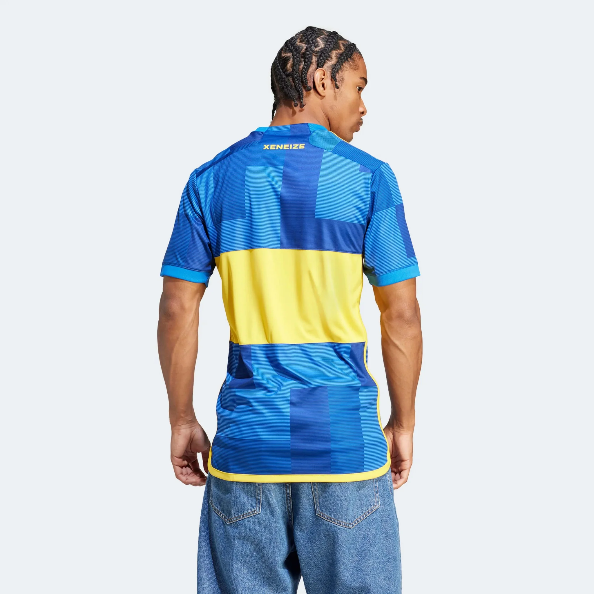 adidas 2023-24 Boca Juniors Men's Stadium Home Jersey - Image 5