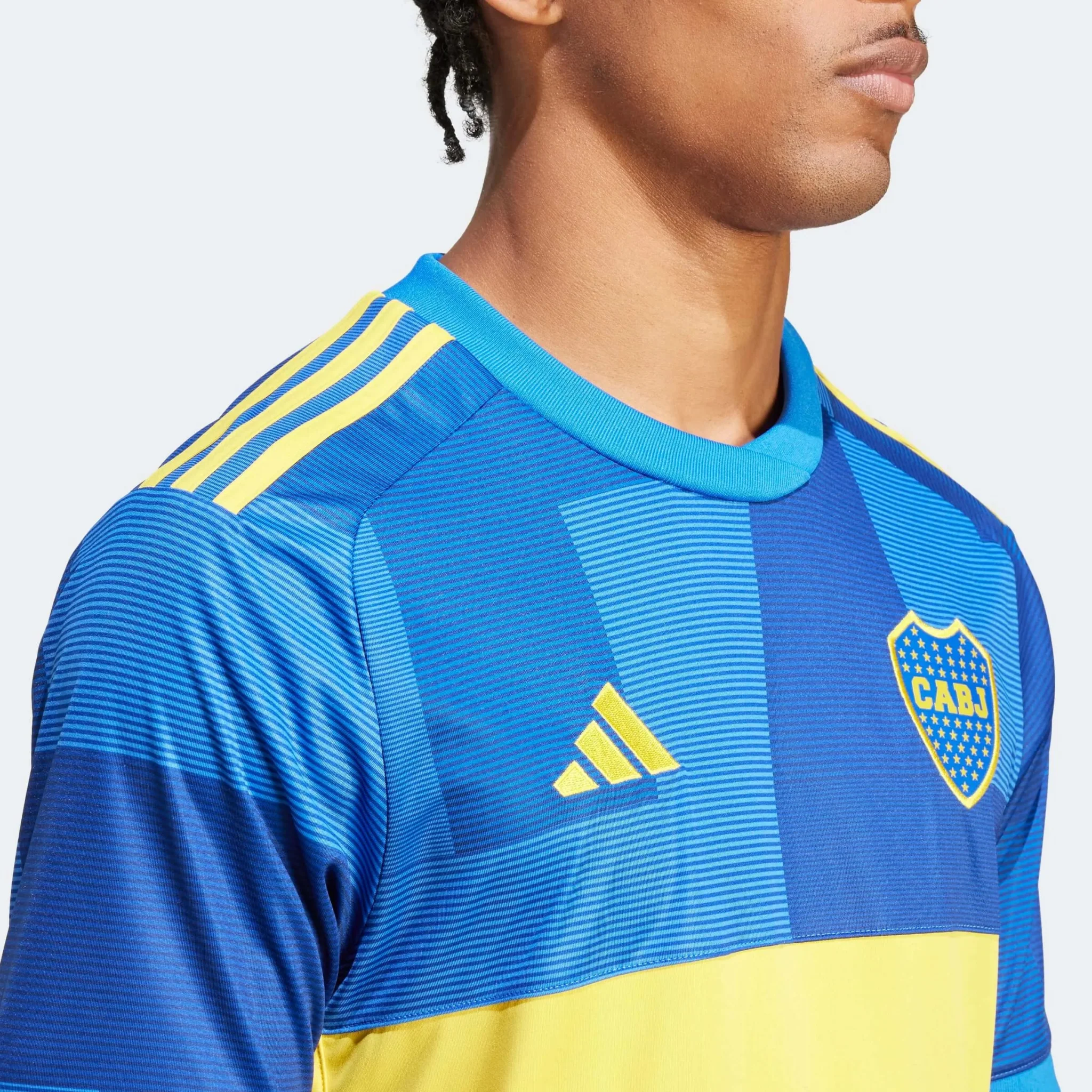 adidas 2023-24 Boca Juniors Men's Stadium Home Jersey - Image 6