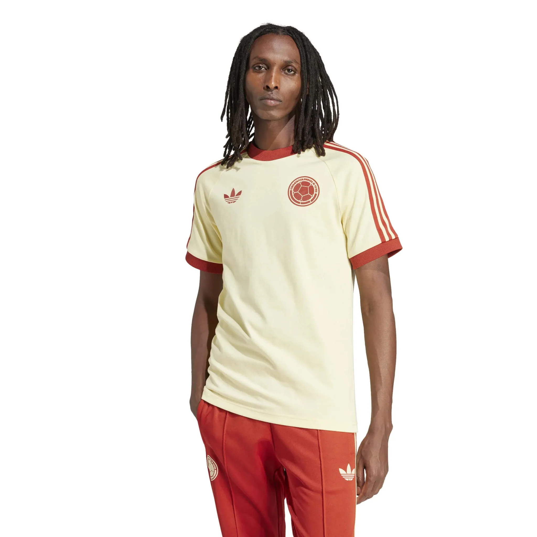 adidas 2023-24 Columbia Men's 3  Stripe Tee - Image 2