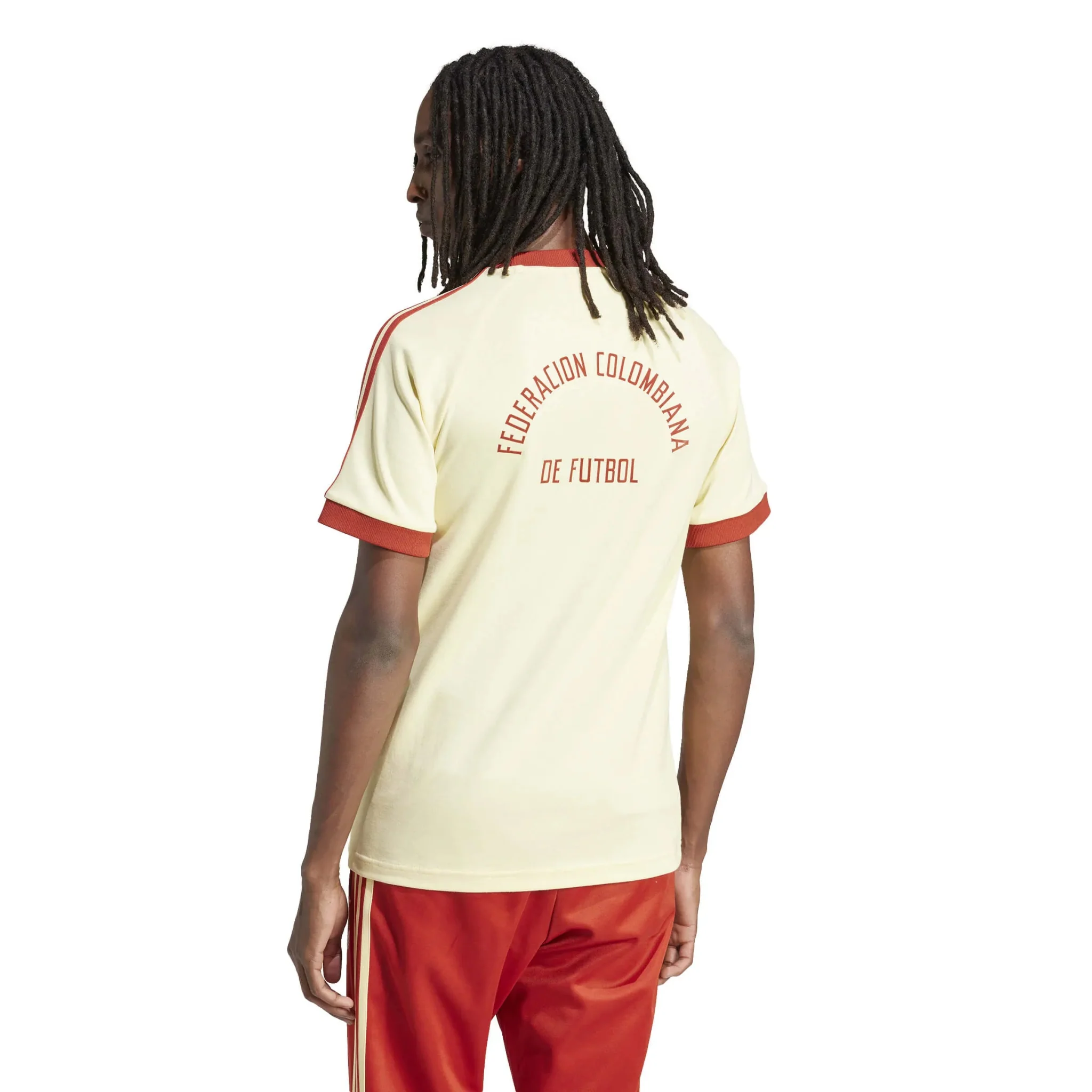 adidas 2023-24 Columbia Men's 3  Stripe Tee - Image 3