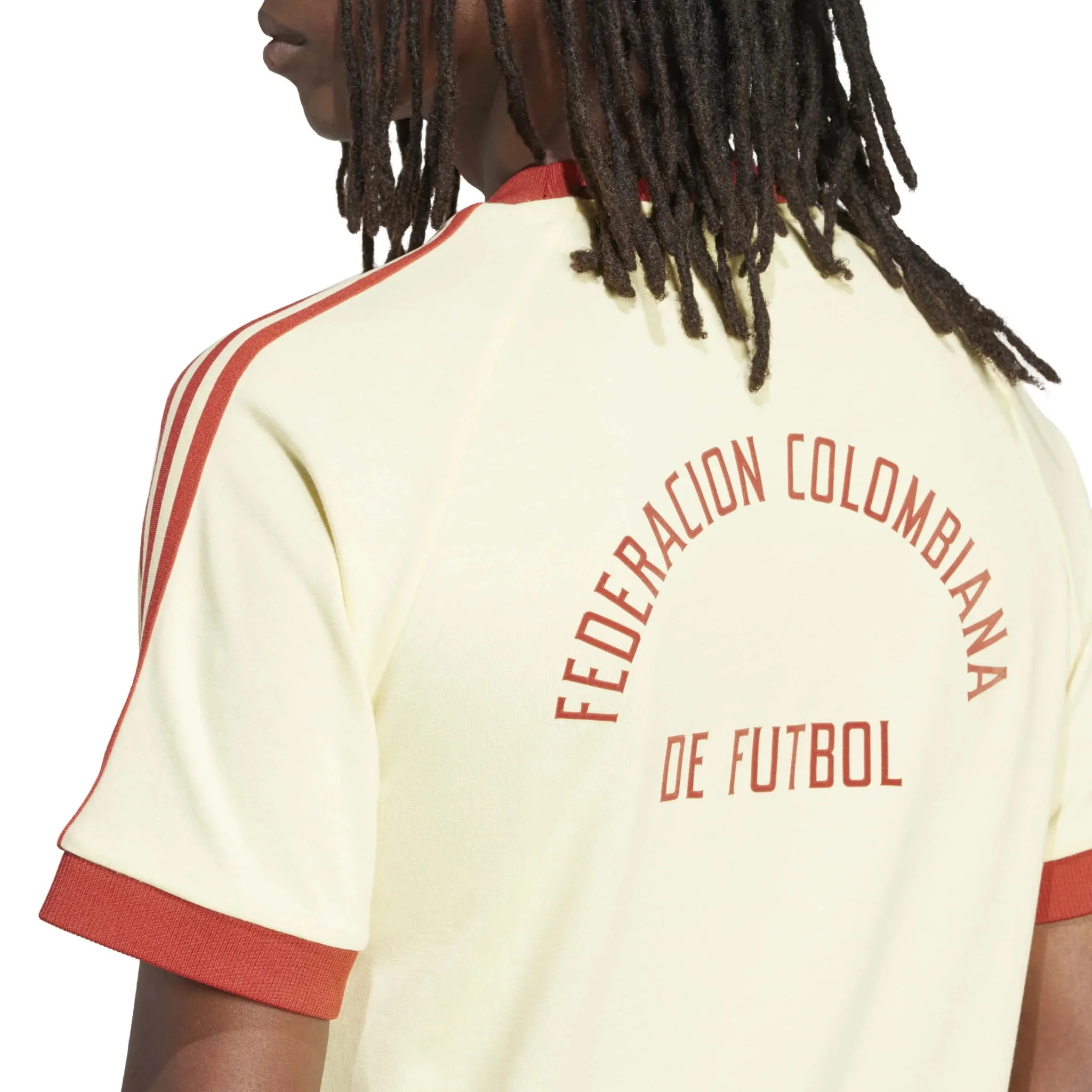 adidas 2023-24 Columbia Men's 3  Stripe Tee - Image 5