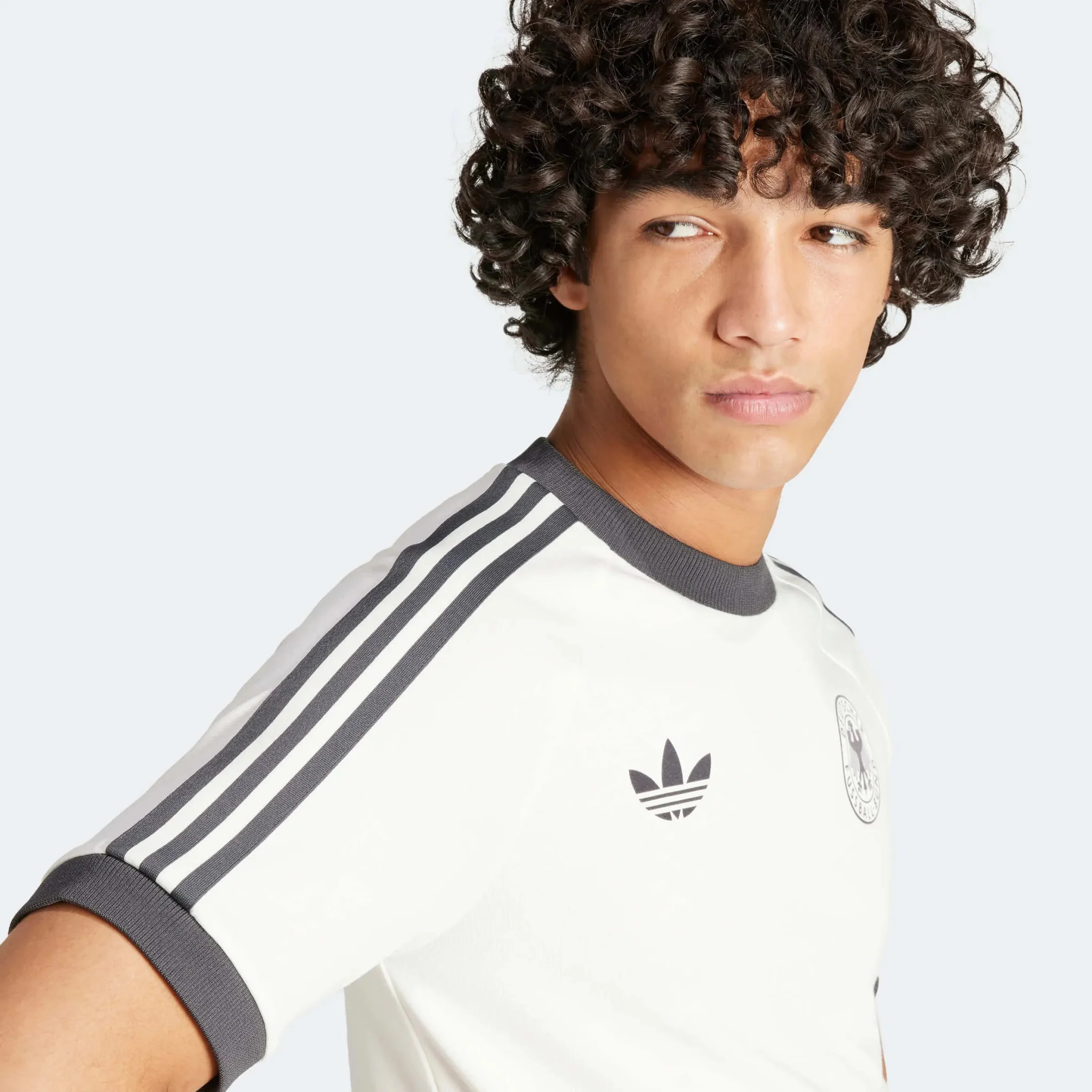 adidas 2023-24 Germany Men's OG 3 Stripe Tee - Image 3