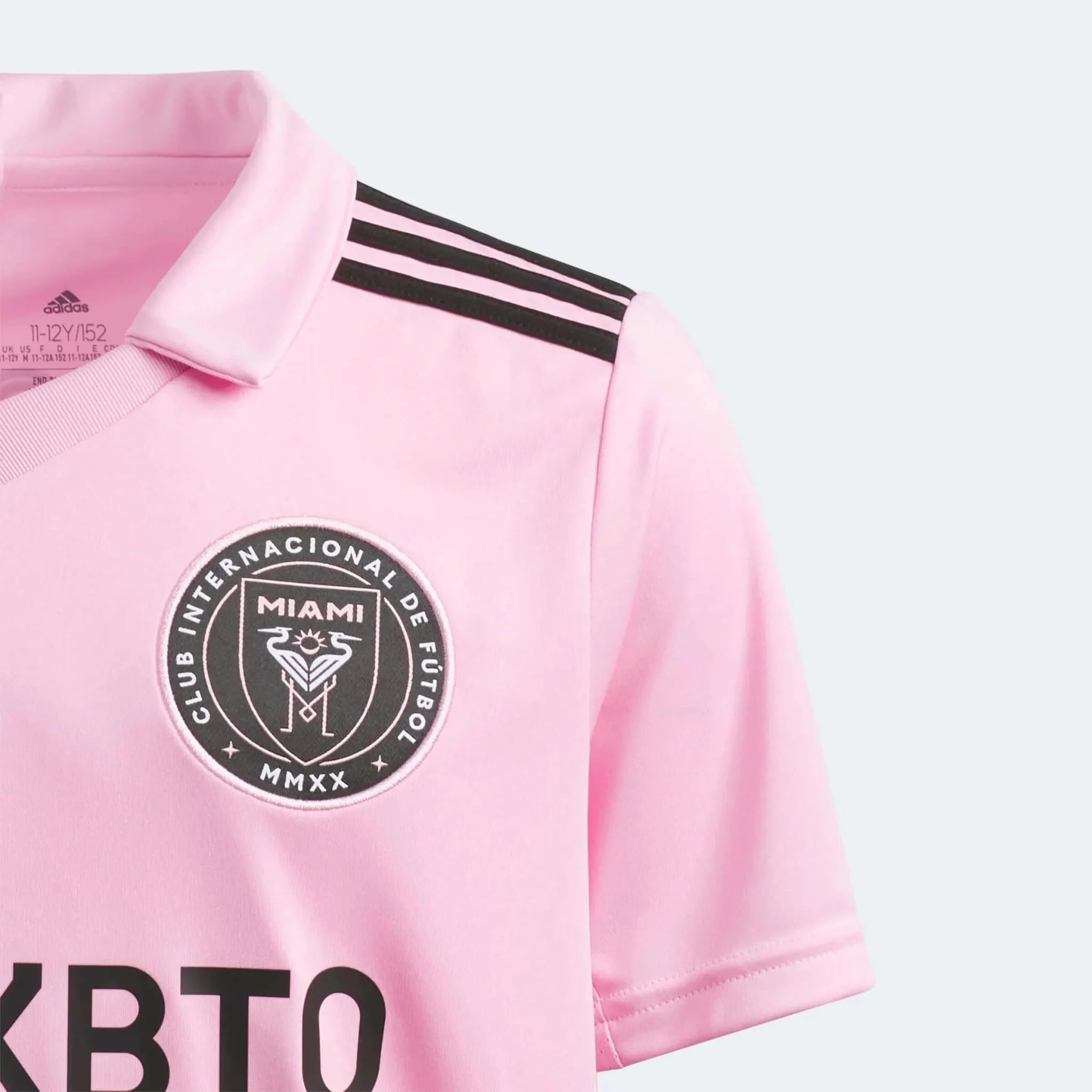 adidas 2023-24 Inter Miami Youth Messi #10 Stadium Home Jersey - Image 3