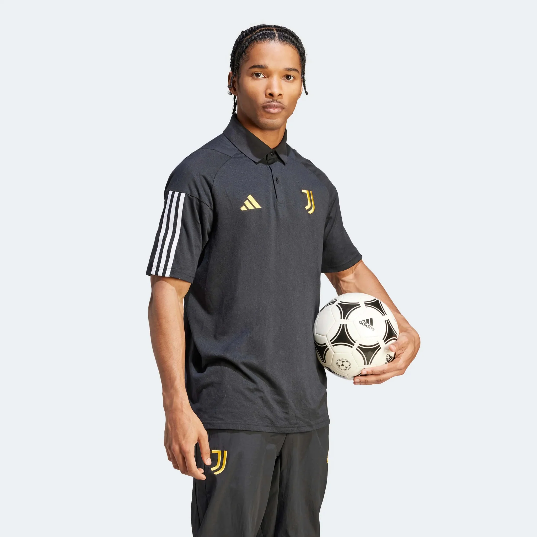 adidas 2023-24 Juventus Men's CO Polo Shirt - Image 3