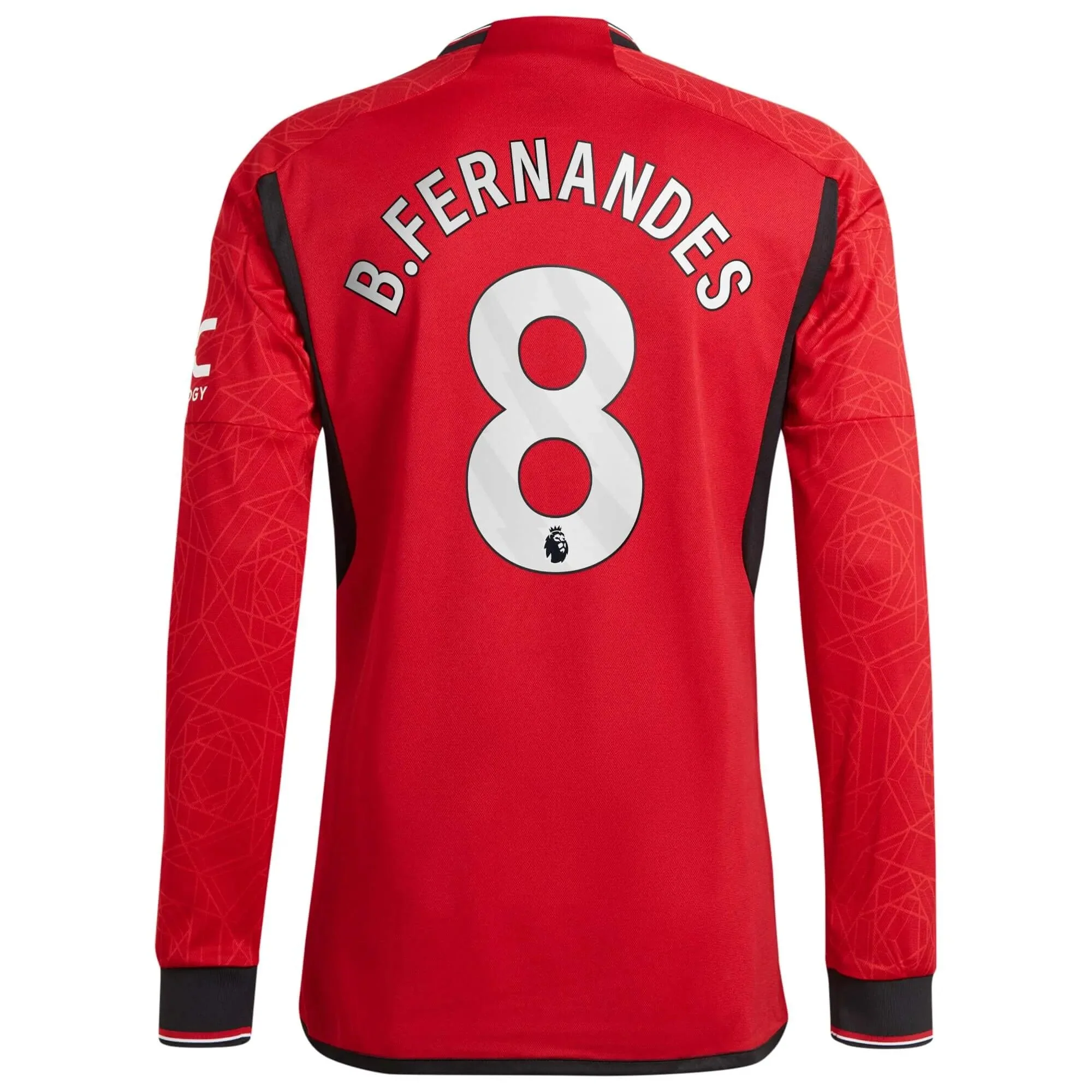adidas 2023-24 Manchester United Men's Authentic Home Long-Sleeve Jersey - Image 2