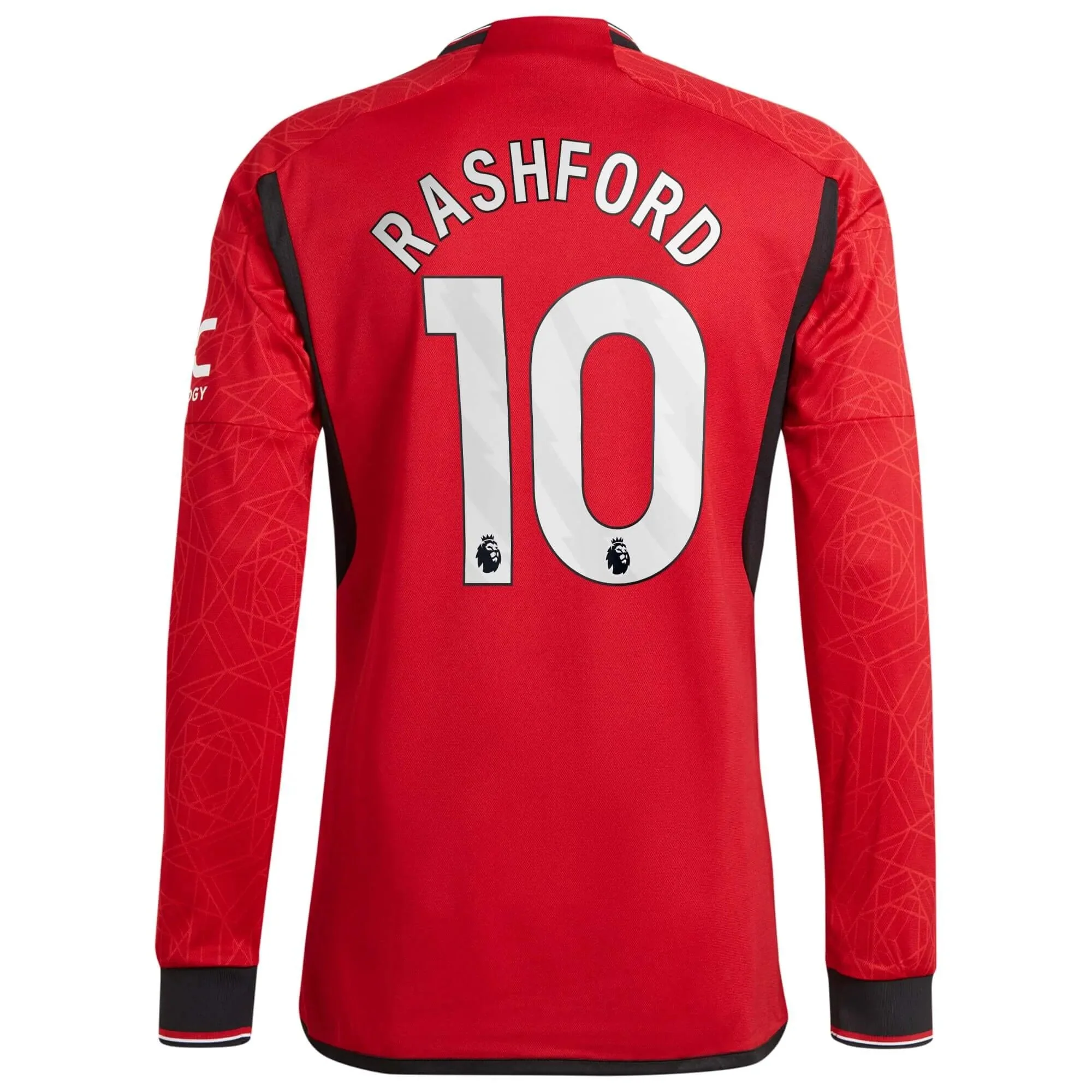 adidas 2023-24 Manchester United Men's Authentic Home Long-Sleeve Jersey - Image 4