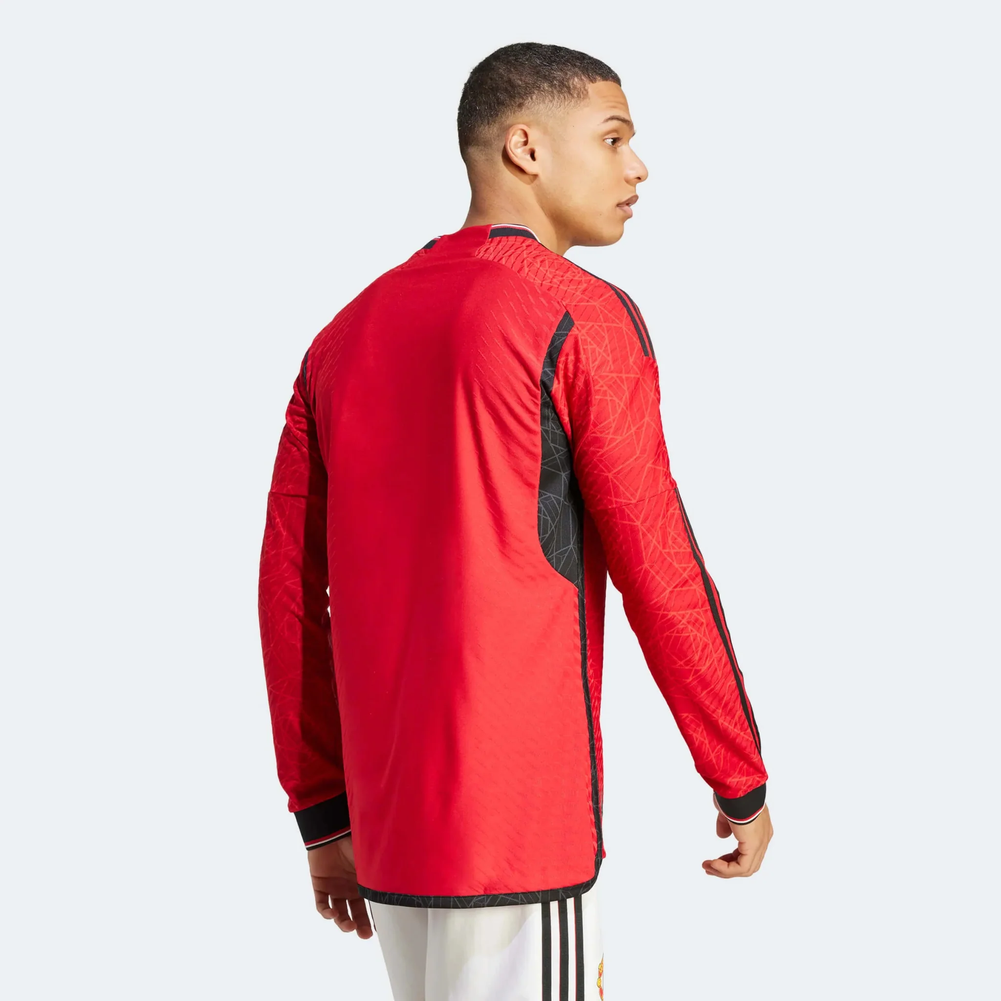 adidas 2023-24 Manchester United Men's Authentic Home Long-Sleeve Jersey - Image 8