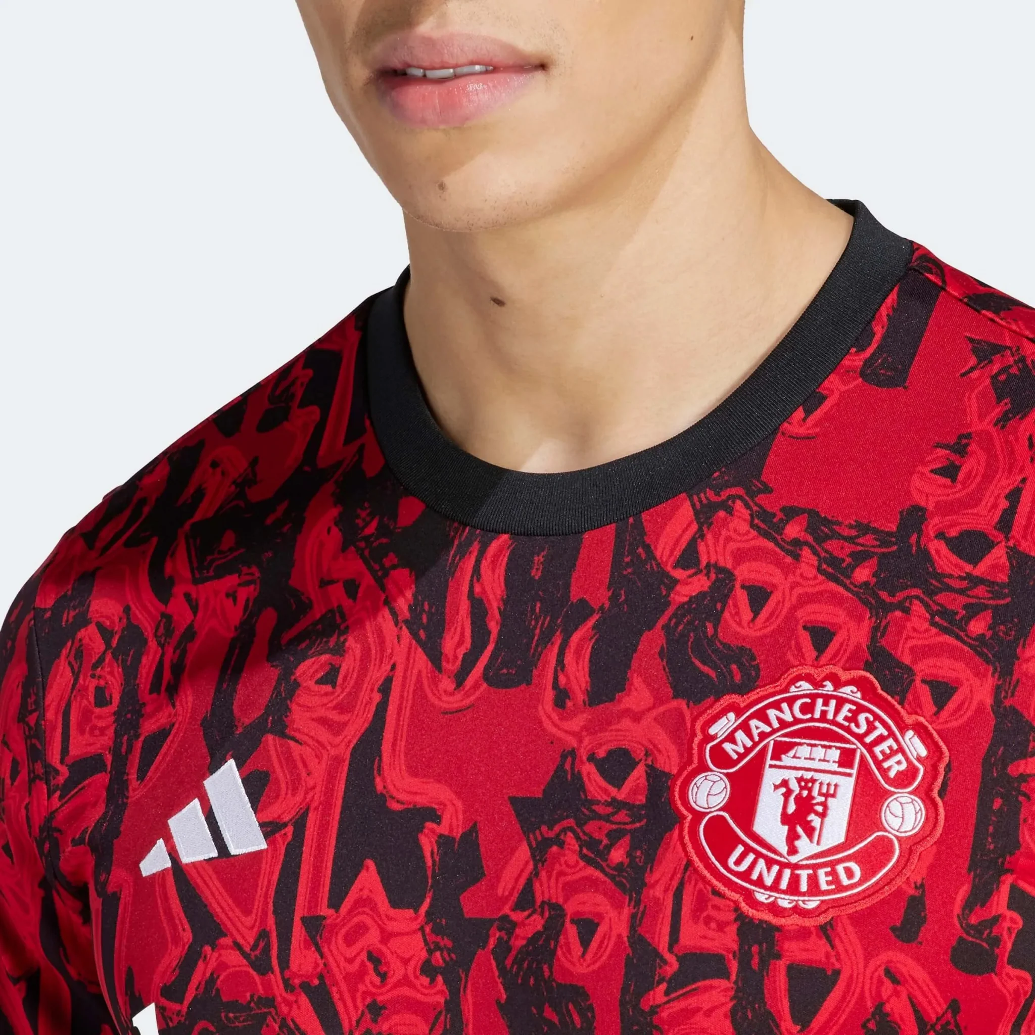 adidas 2023-24 Manchester United Men's Pre-Match Jersey - Image 6