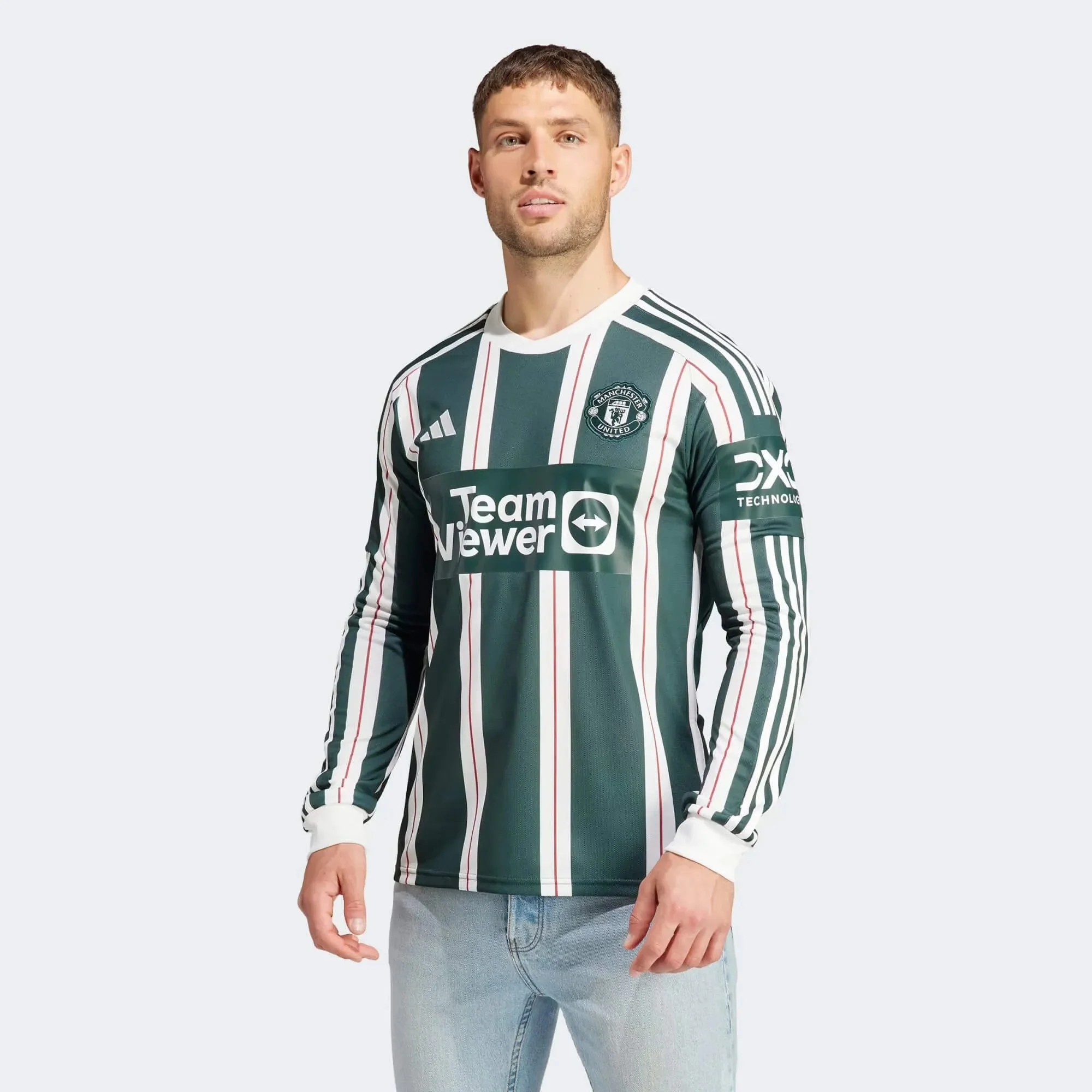 adidas 2023-24 Manchester United Men's Stadium Away Long-Sleeve Jersey - Image 8