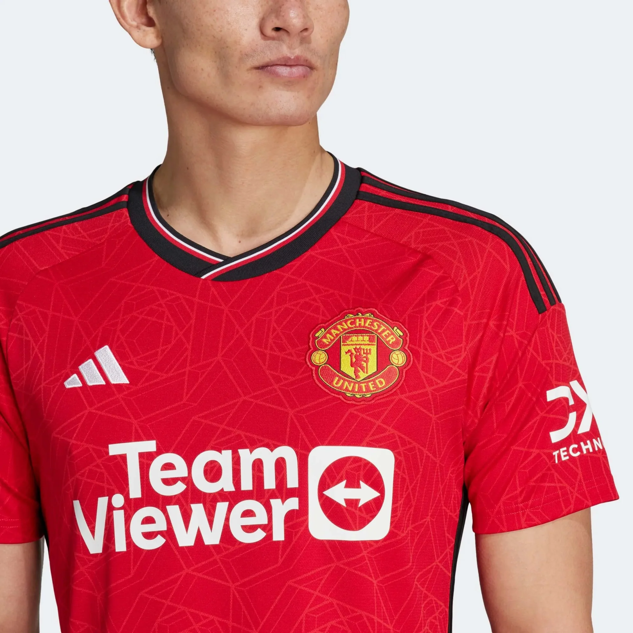 adidas 2023-24 Manchester United Men's Stadium Home Jersey - Image 13
