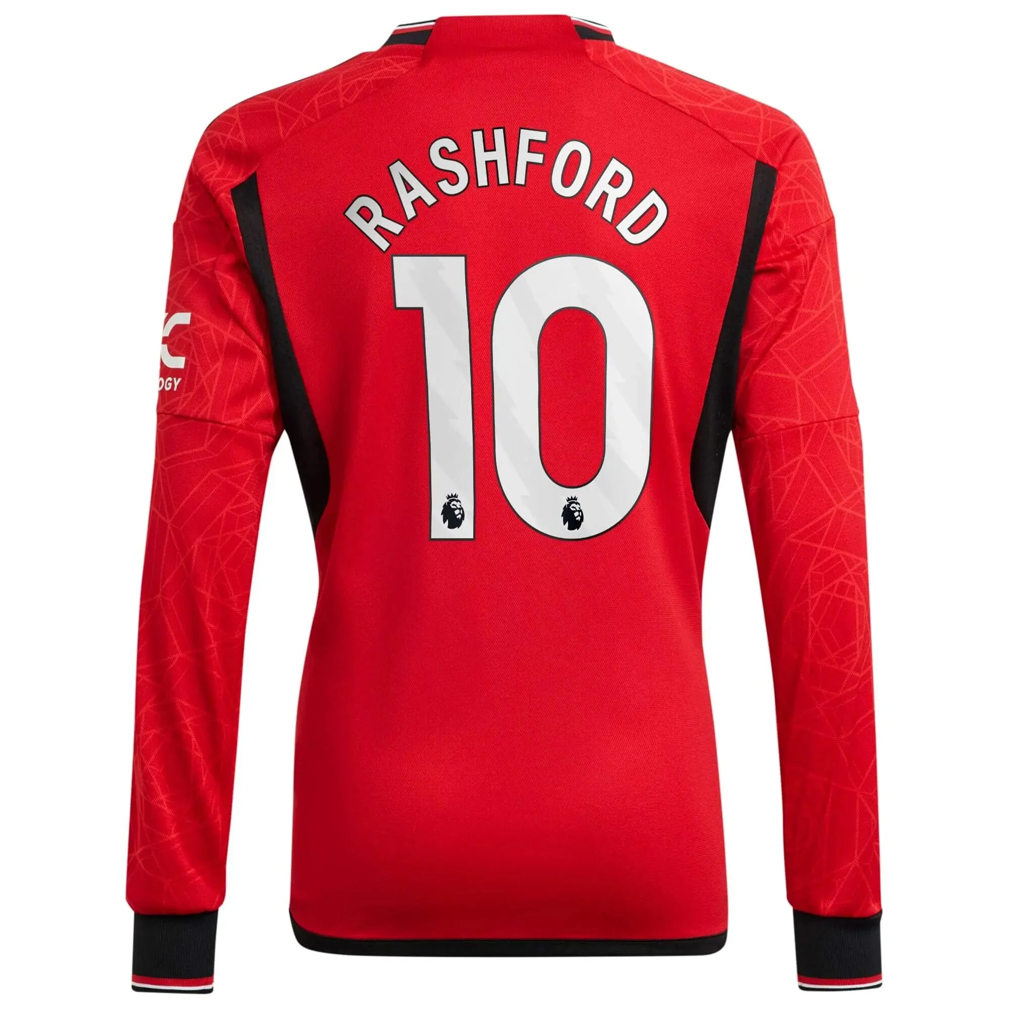 adidas 2023-24 Manchester United Men's Stadium Home Long-Sleeve Jersey - Image 3