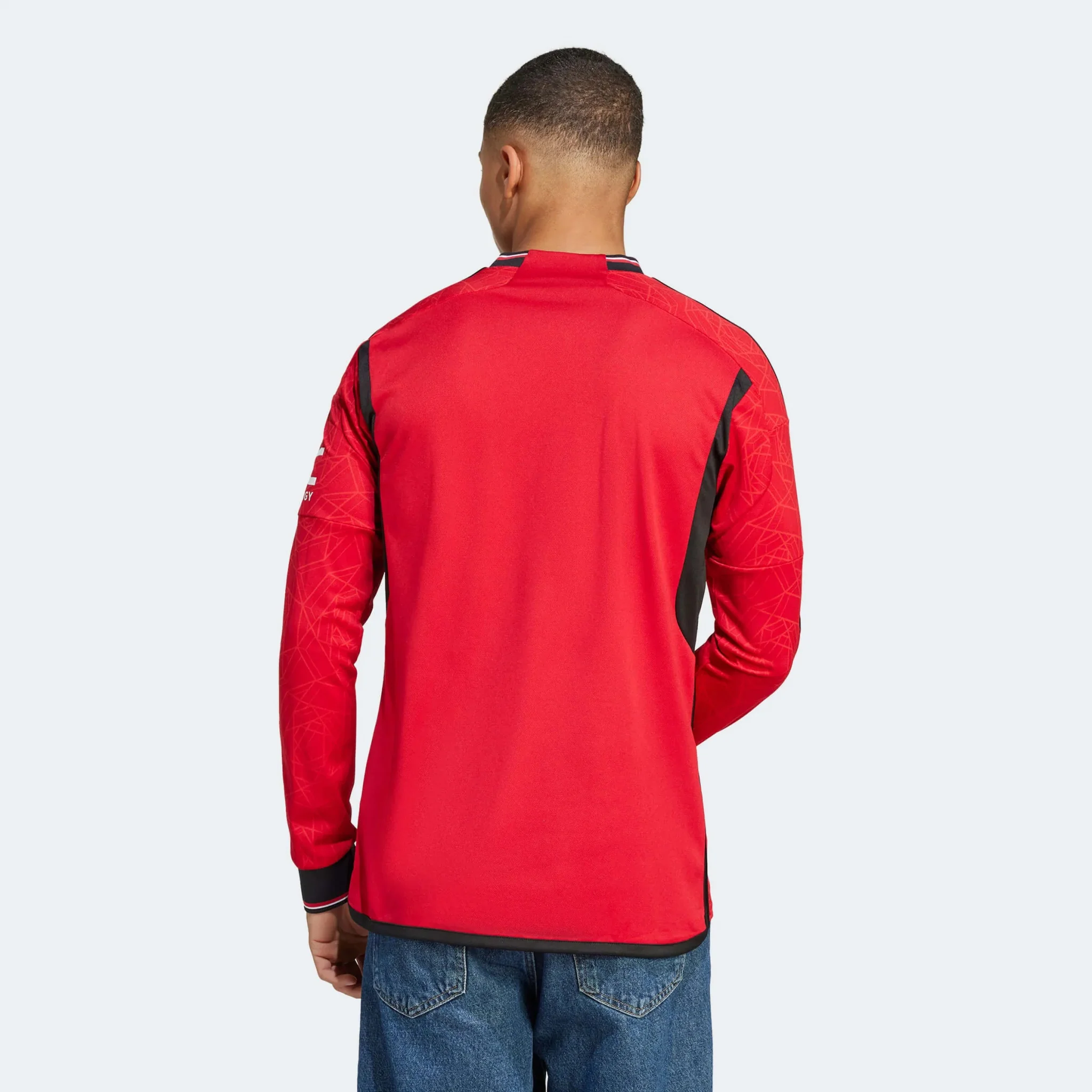 adidas 2023-24 Manchester United Men's Stadium Home Long-Sleeve Jersey - Image 6