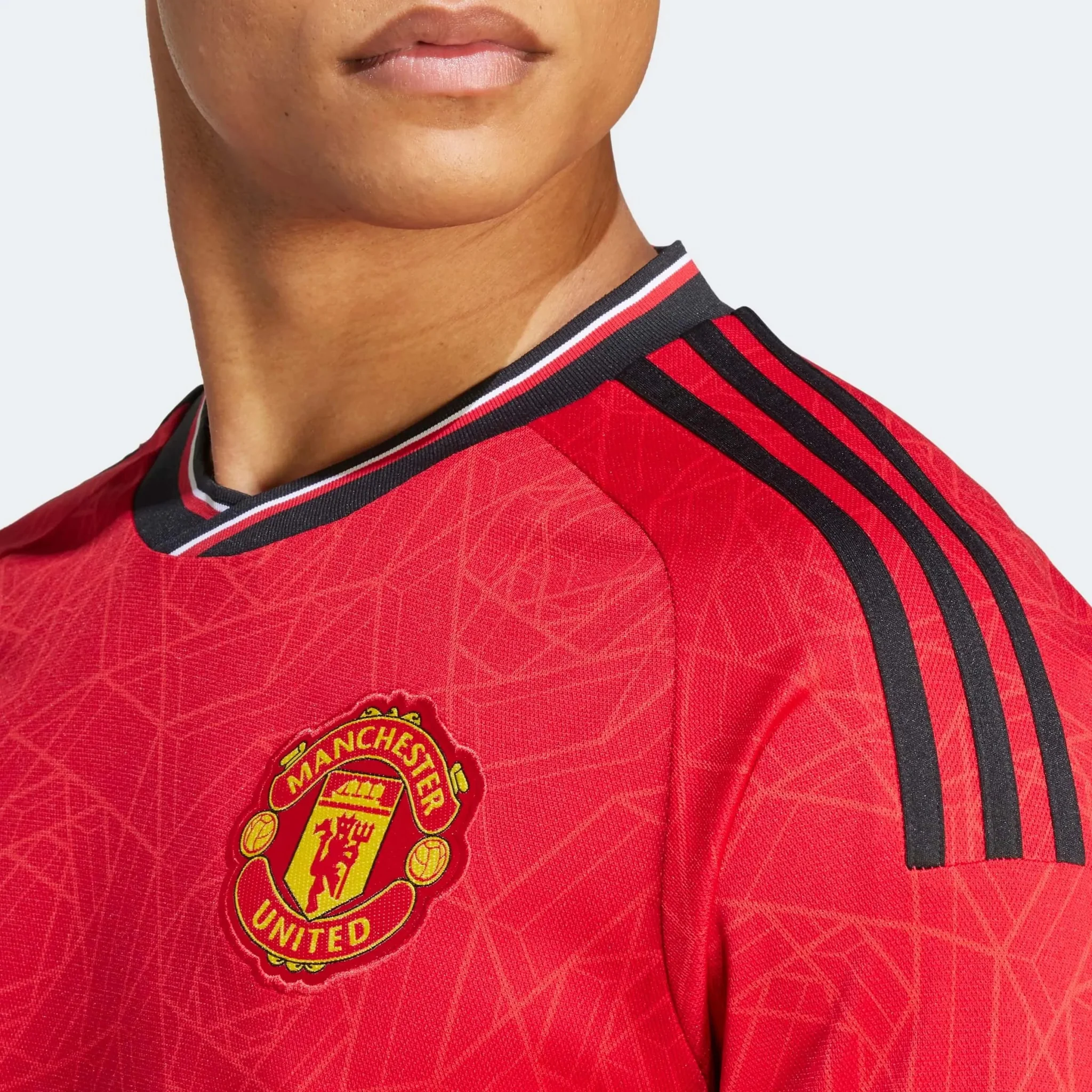adidas 2023-24 Manchester United Men's Stadium Home Long-Sleeve Jersey - Image 7