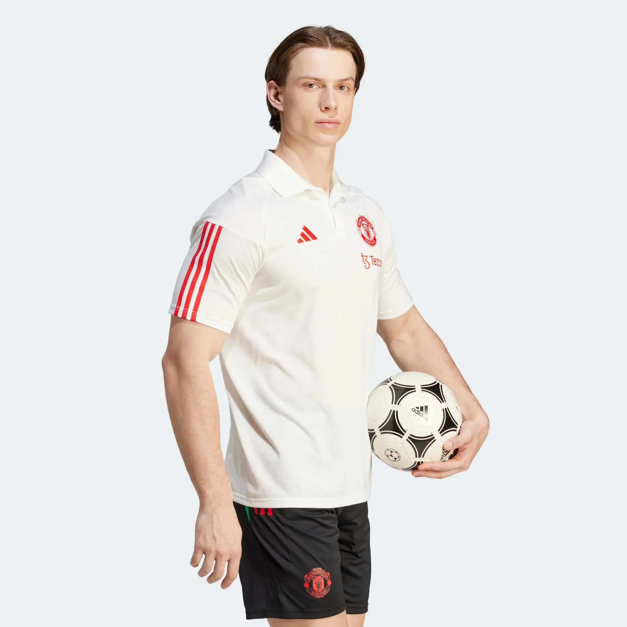 adidas 2023-24 Manchester United Men's Tiro 23 Polo Shirt - Image 3