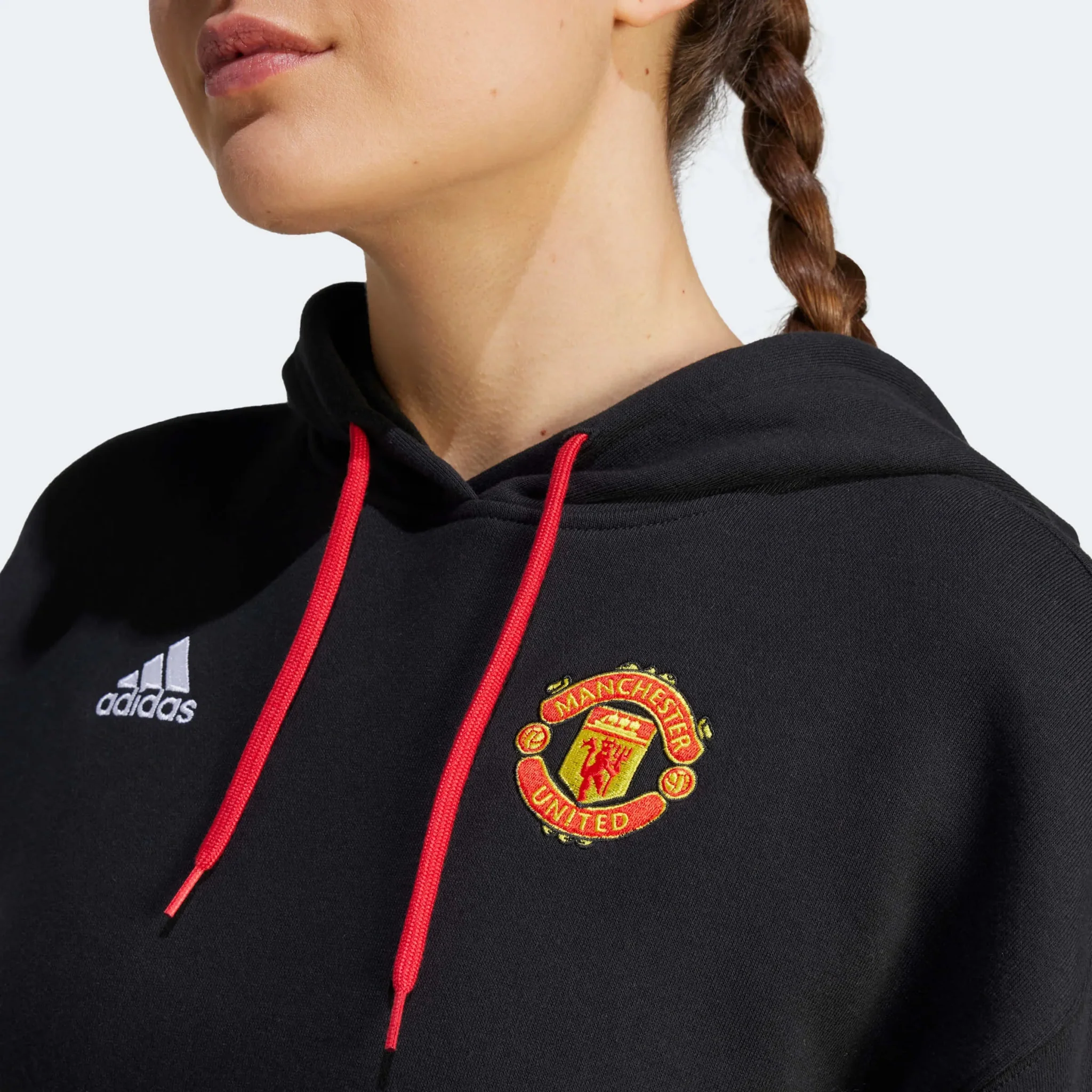 adidas 2023-24 Manchester United Women's Hoodie - Image 4