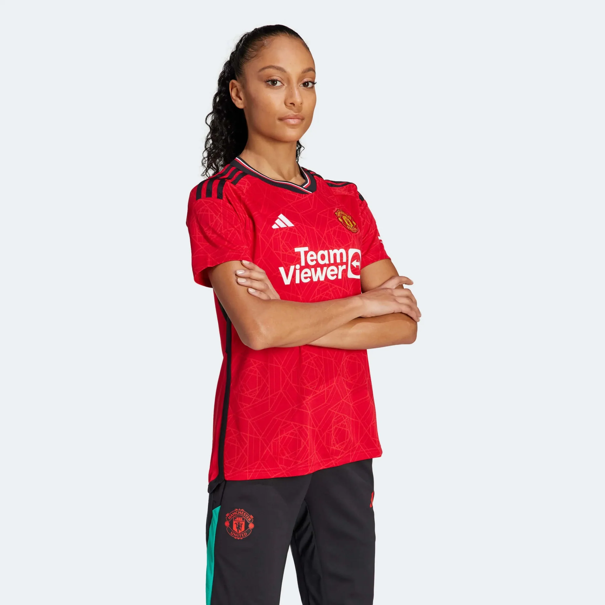 adidas 2023-24 Manchester United Women's Stadium Home Jersey - Image 4