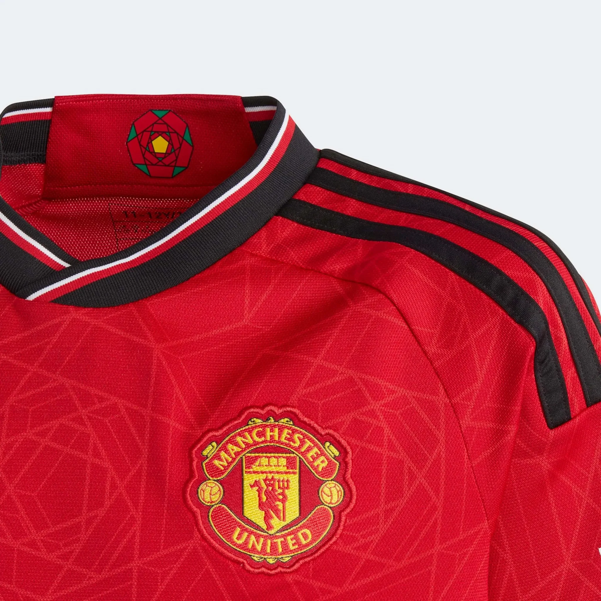 adidas 2023-24 Manchester United Youth Home Jersey - Image 3