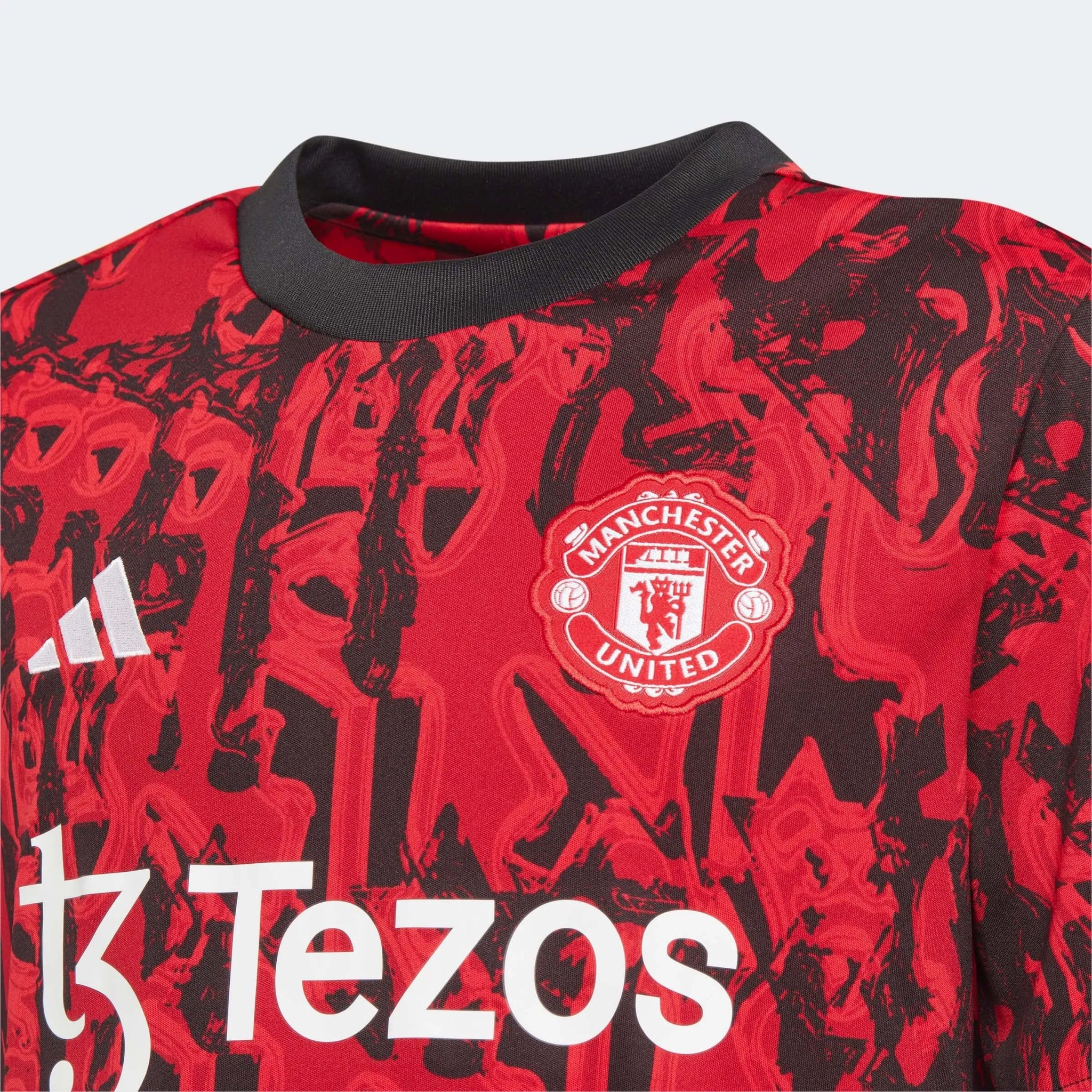 adidas 2023-24 Manchester United Youth Pre-Match Jersey - Image 2