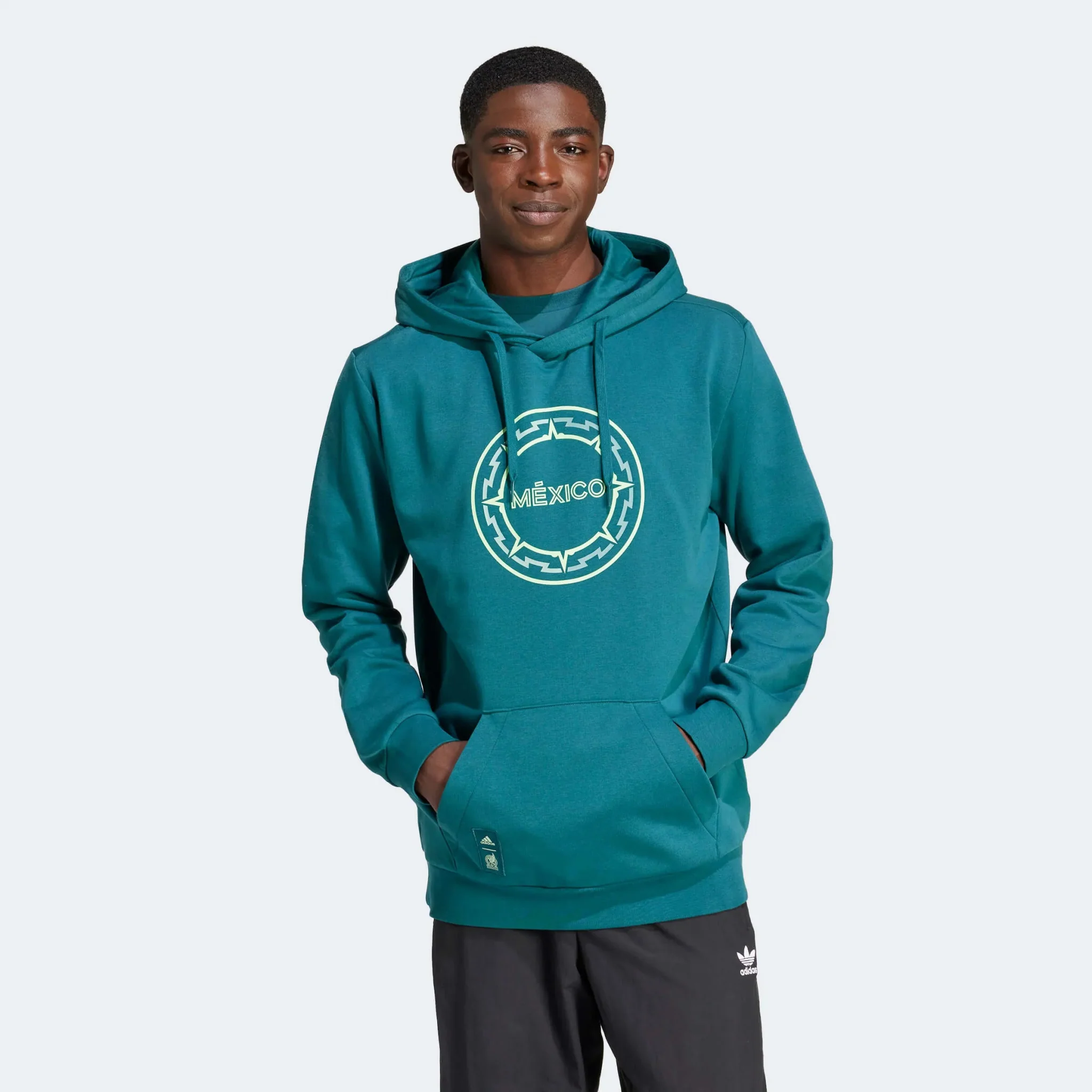 adidas 2023-24 Mexico Men's FMF DNA Hoodie - Image 2