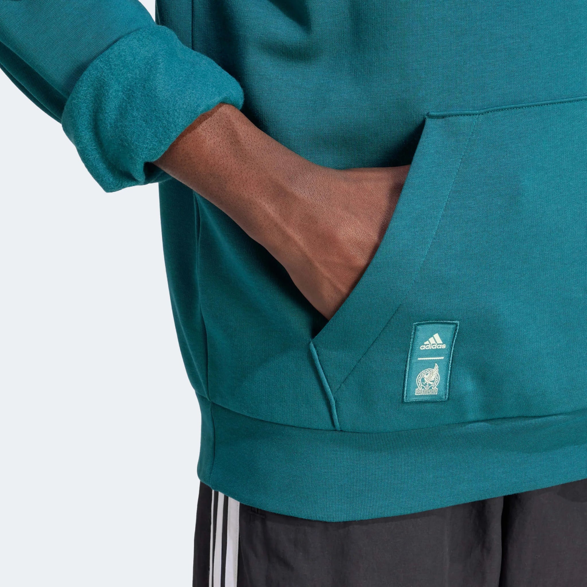 adidas 2023-24 Mexico Men's FMF DNA Hoodie - Image 5