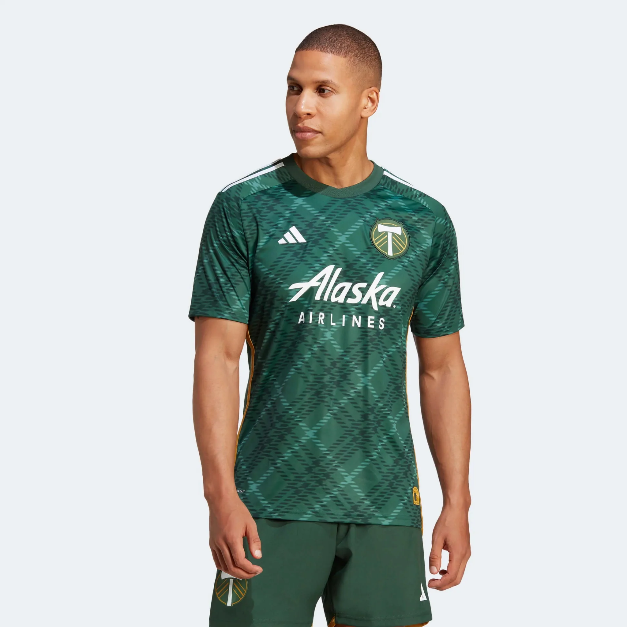 adidas 2023-24 Portland Timbers Men's Stadium Home Jersey - Image 2